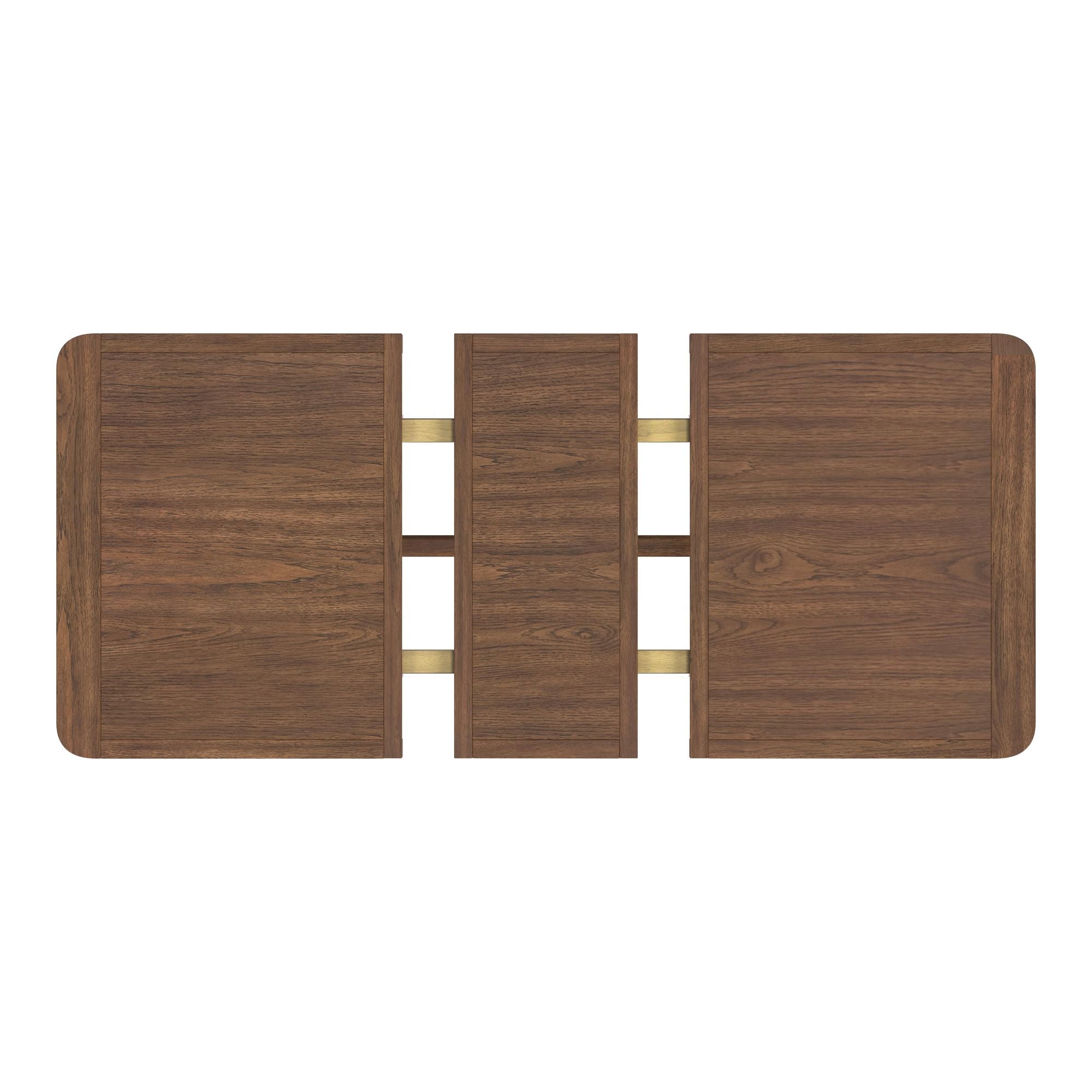 Glinda Dining Table with 18" Leaf in Brown