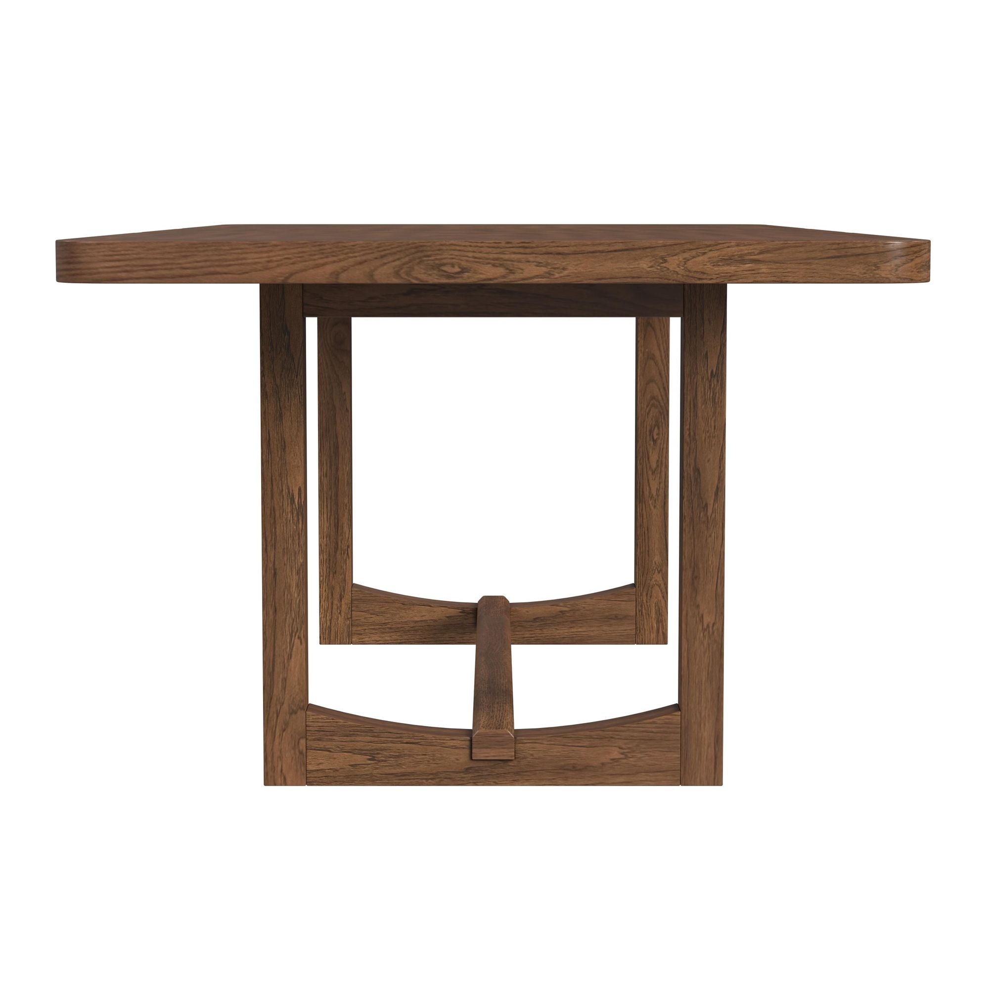 Glinda Dining Table with 18" Leaf in Brown