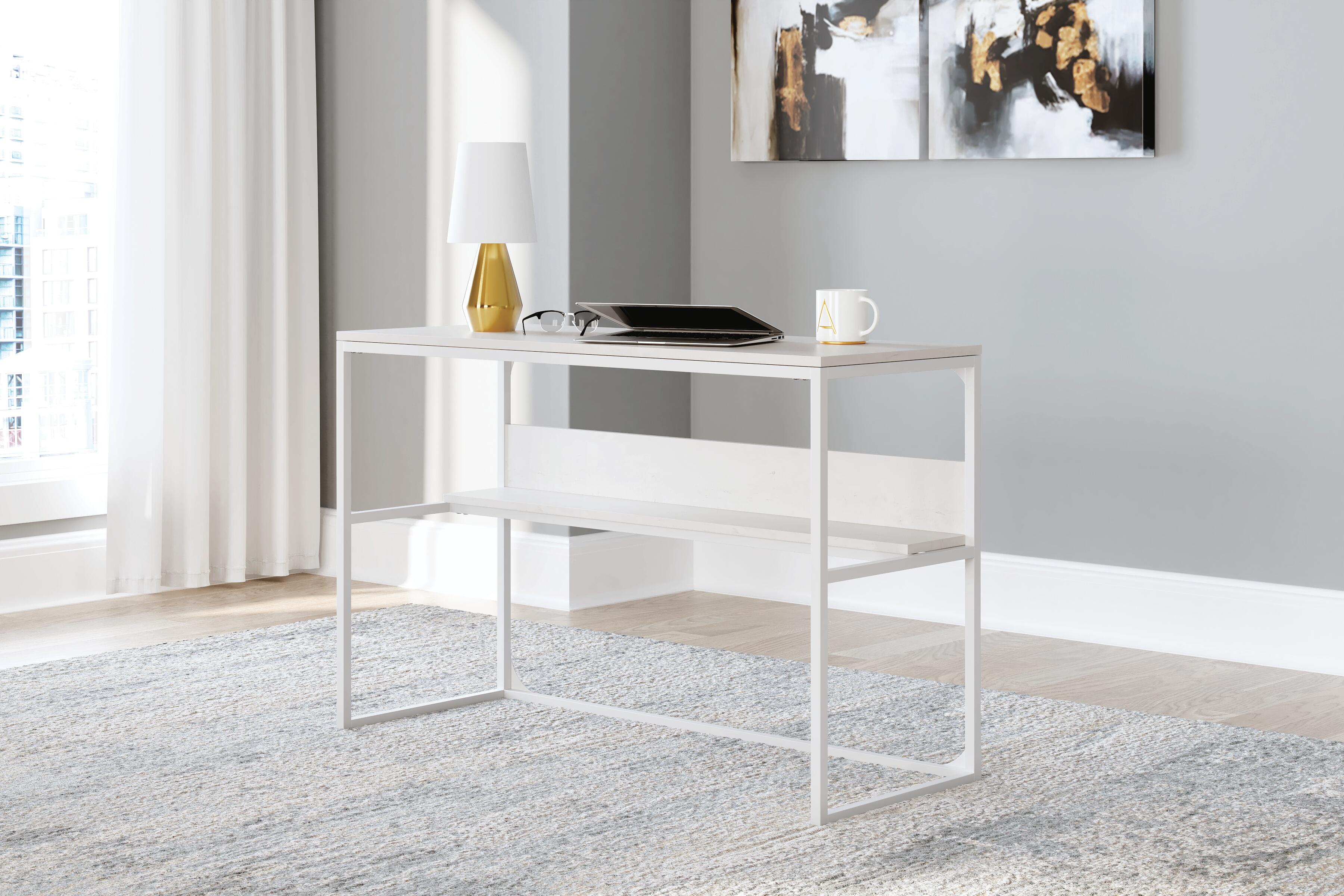 Dar Furniture - Ashley Furniture - Deznee Home Office Desk - Home Office Desk / White - H162-14