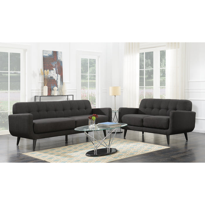 Hadley 4480 KD Love Seat Heirloom Charcoal w/No Pillows