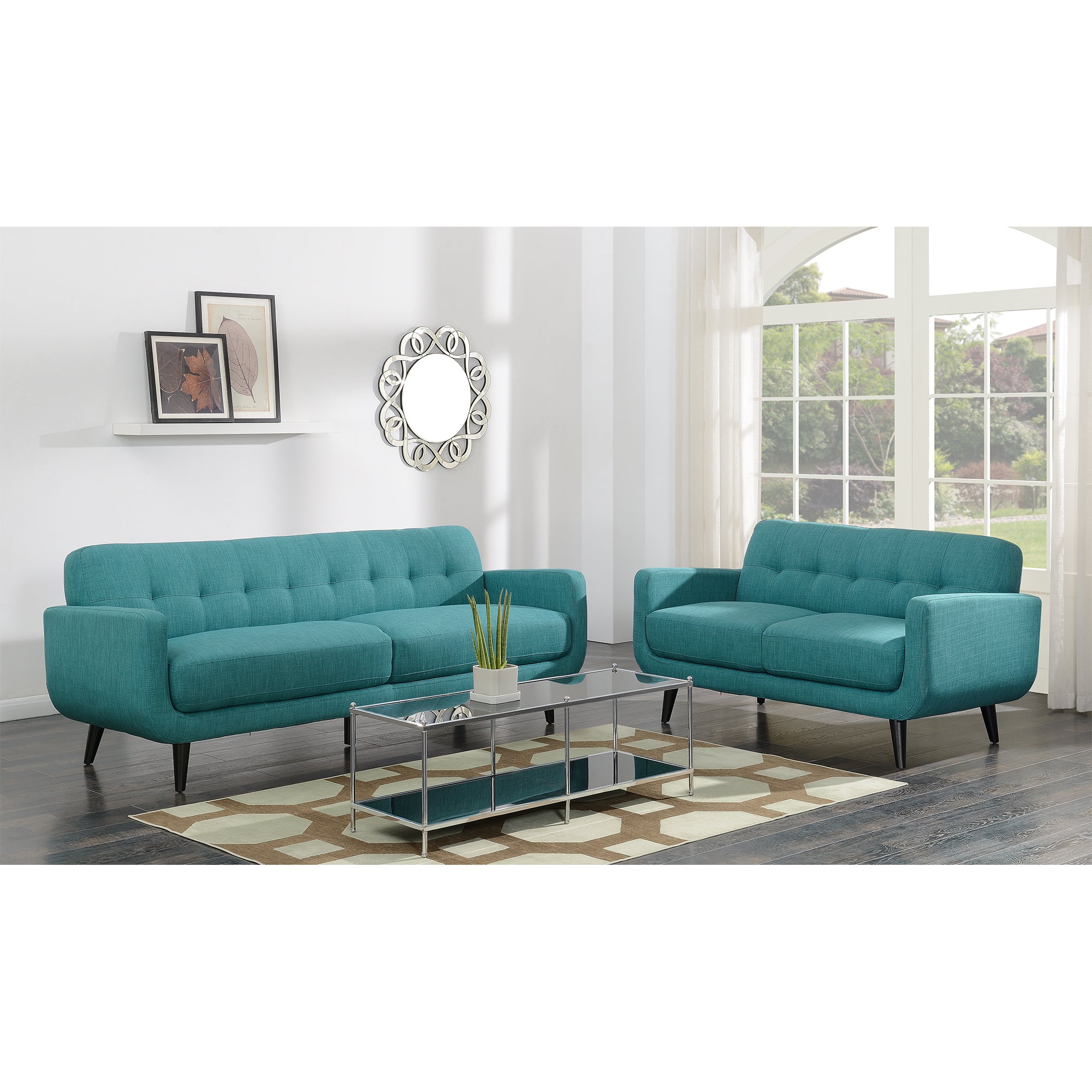 Hadley 4480 Sofa Heirloom Teal w/No Pillow – SKU UHD087300NP | Elements
