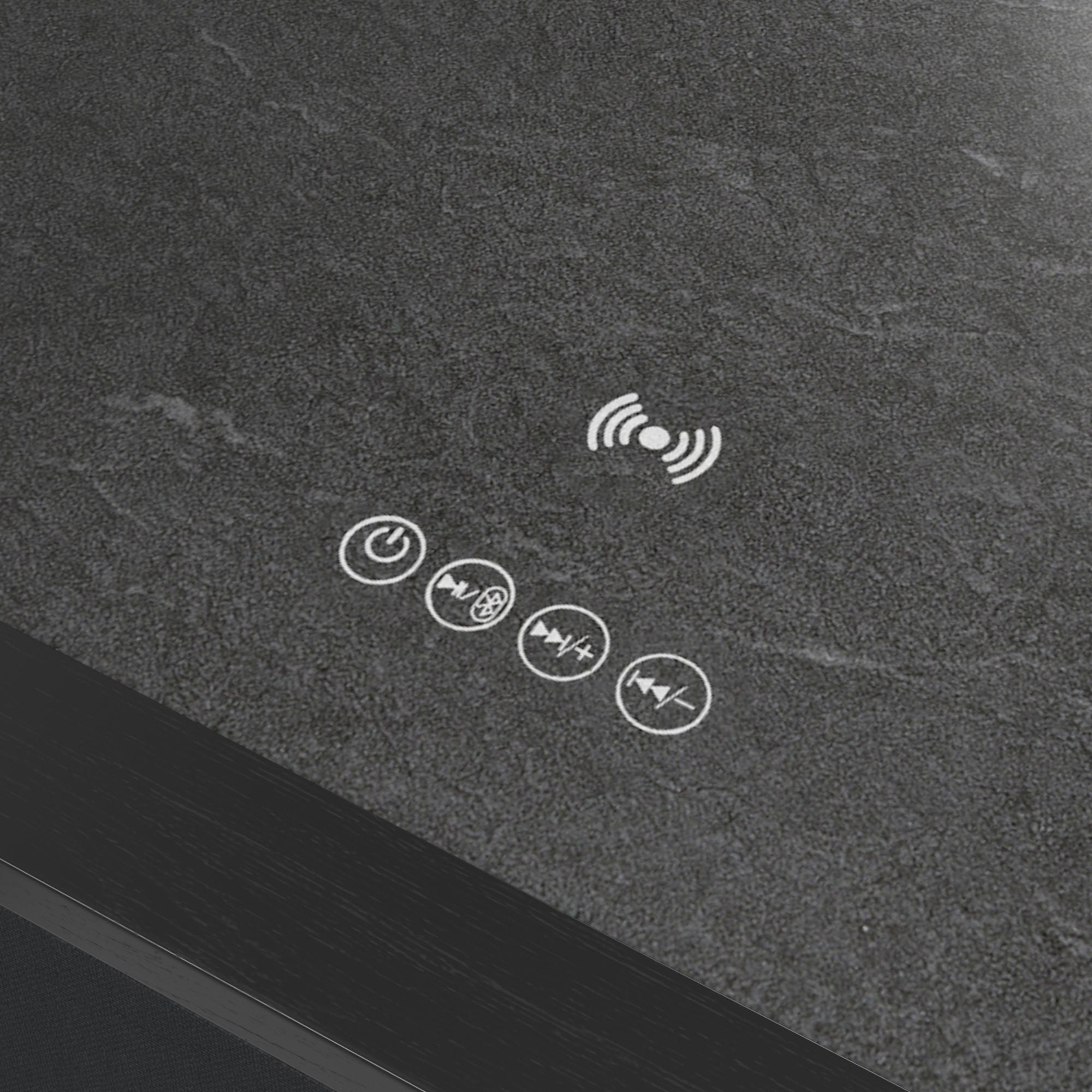 Halo Square Smart End table in Black