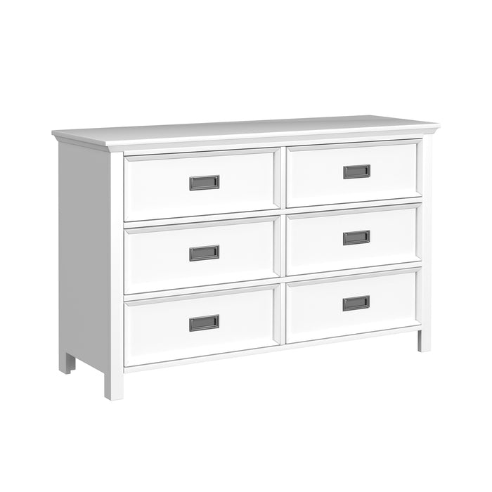 Hampton Kids 6-Drawer Dresser in White