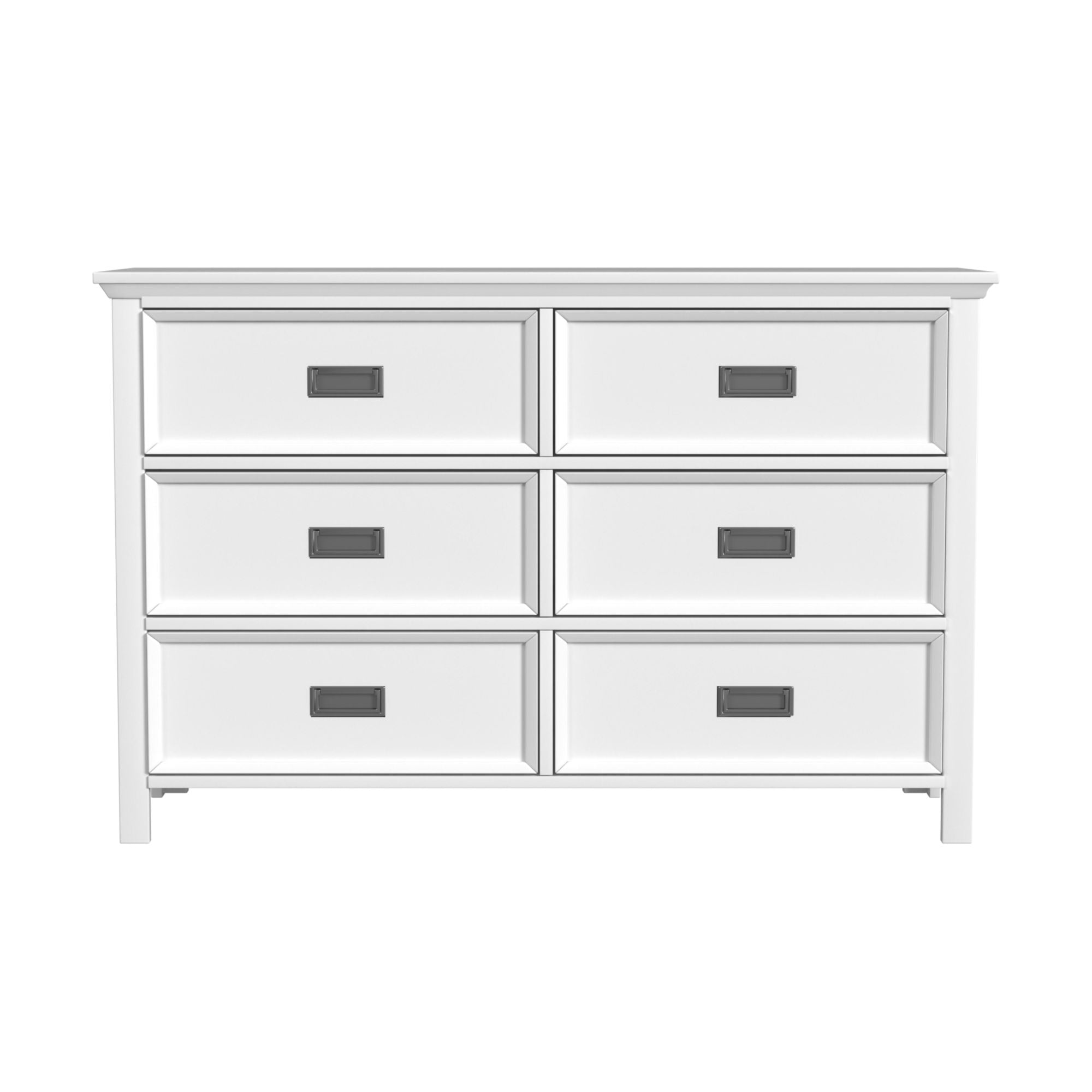 Hampton Kids 6-Drawer Dresser in White
