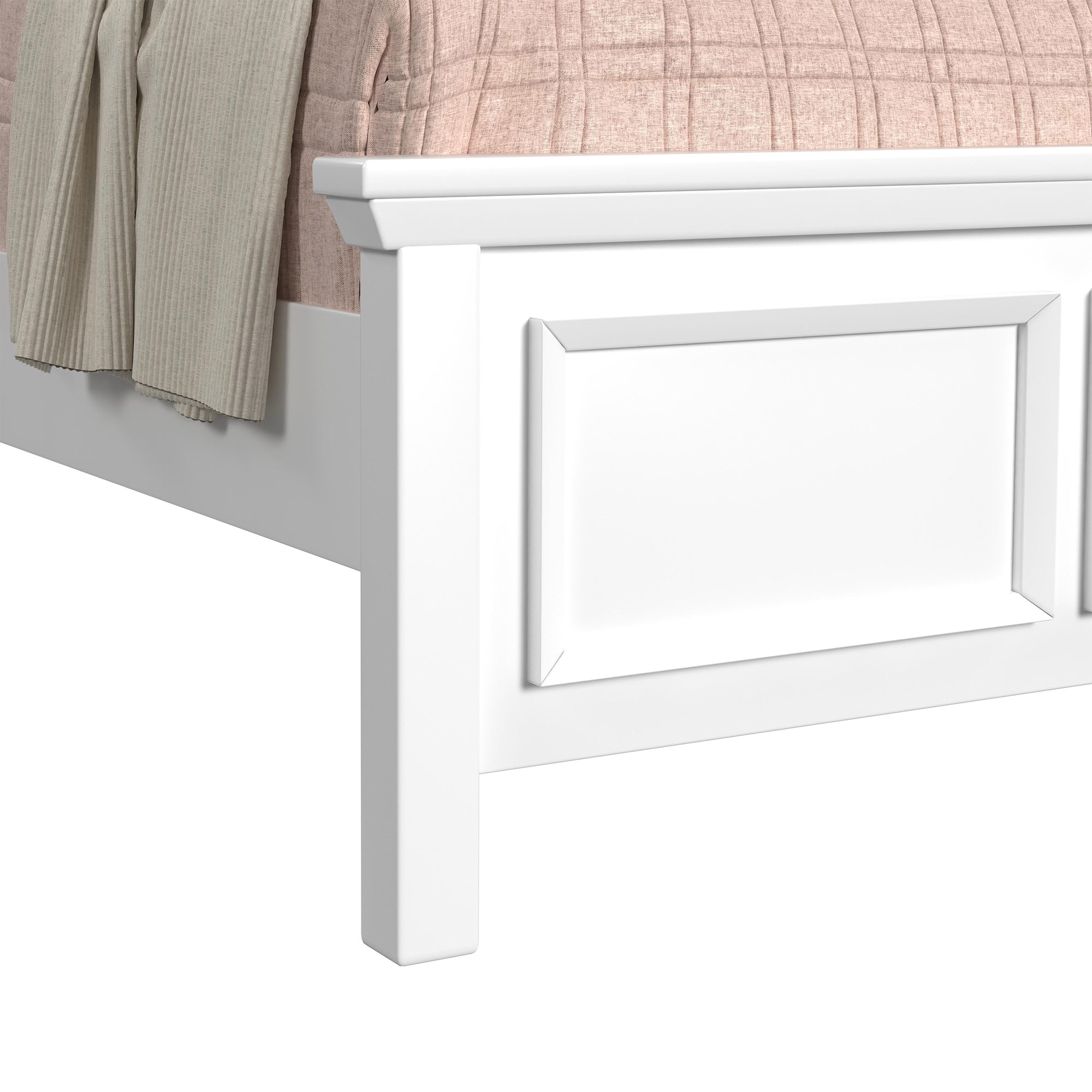 Hampton Kids Full Bookcase Bed in White