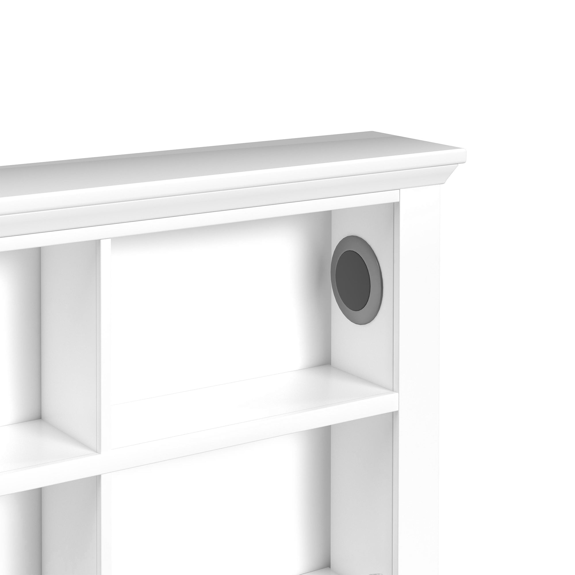 Hampton Kids Full Bookcase Bed in White
