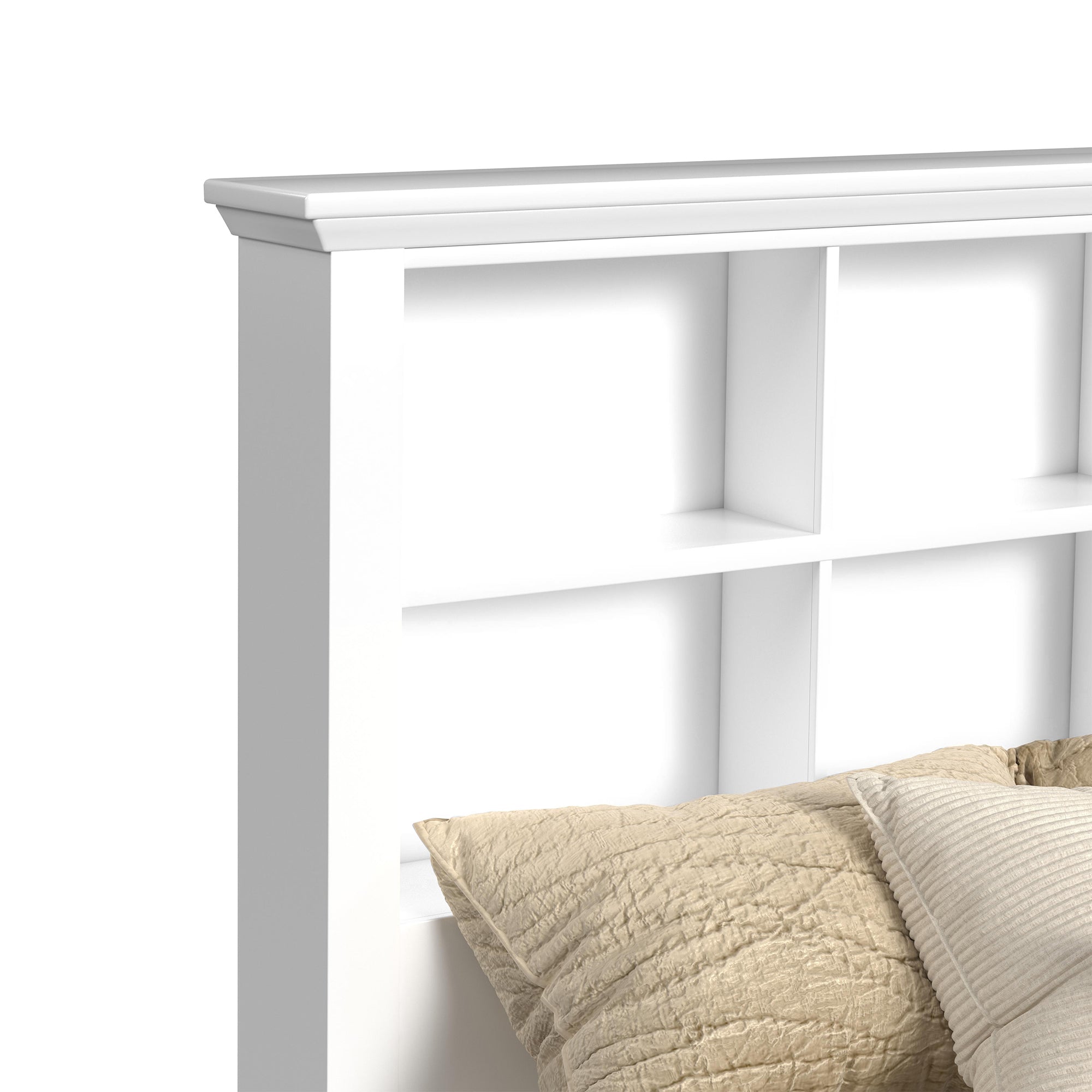 Hampton Kids Twin Bookcase Bed in White