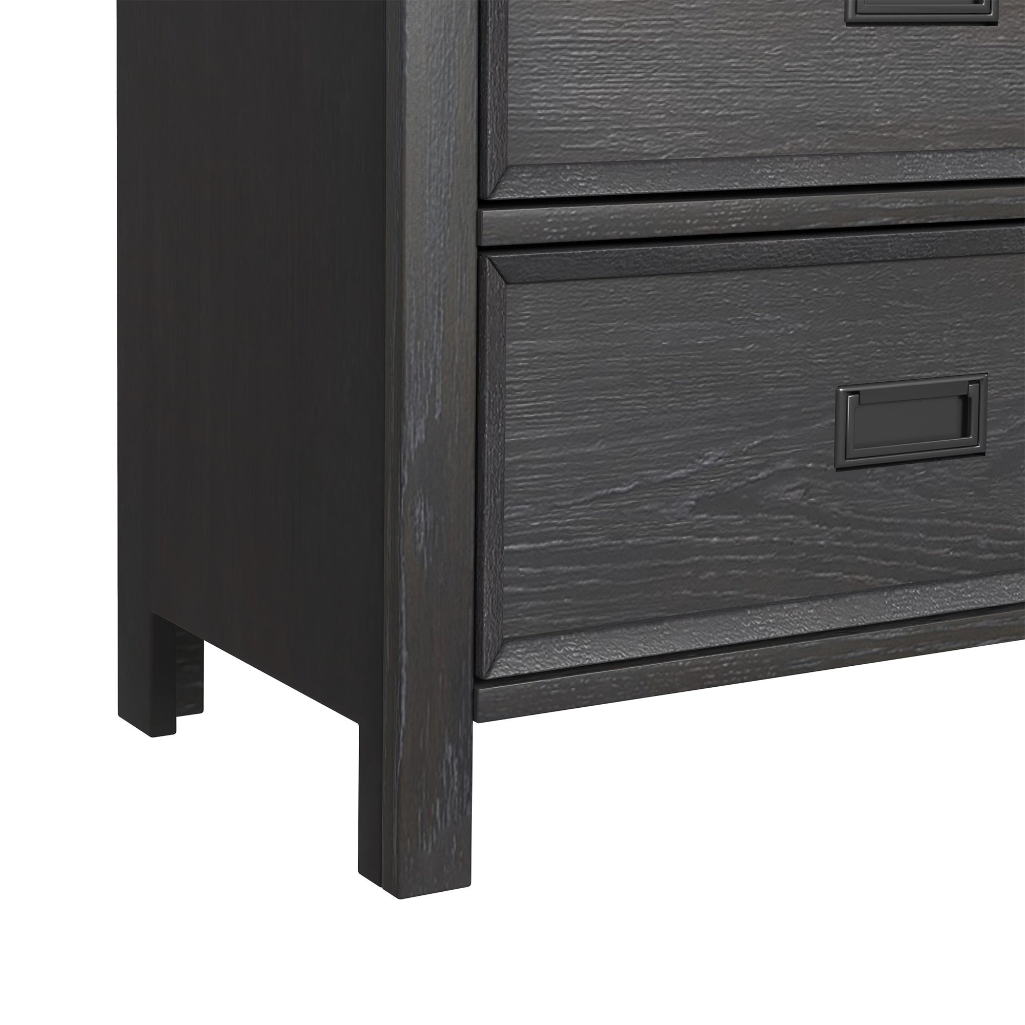 Hampton Kids Dresser and Mirror Set in Charcoal