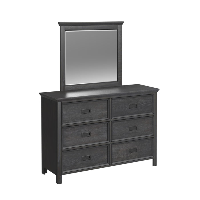 Hampton Kids Dresser and Mirror Set in Charcoal