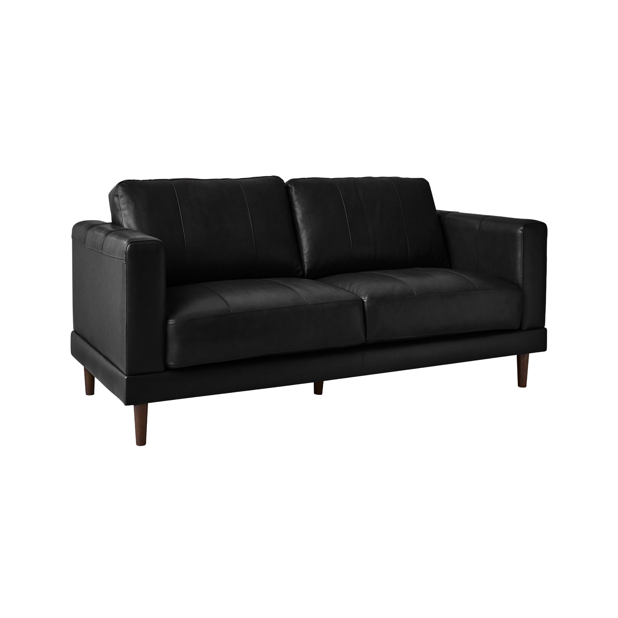 Hampton Loveseat In Fiero Black (Top Grain/PVC)