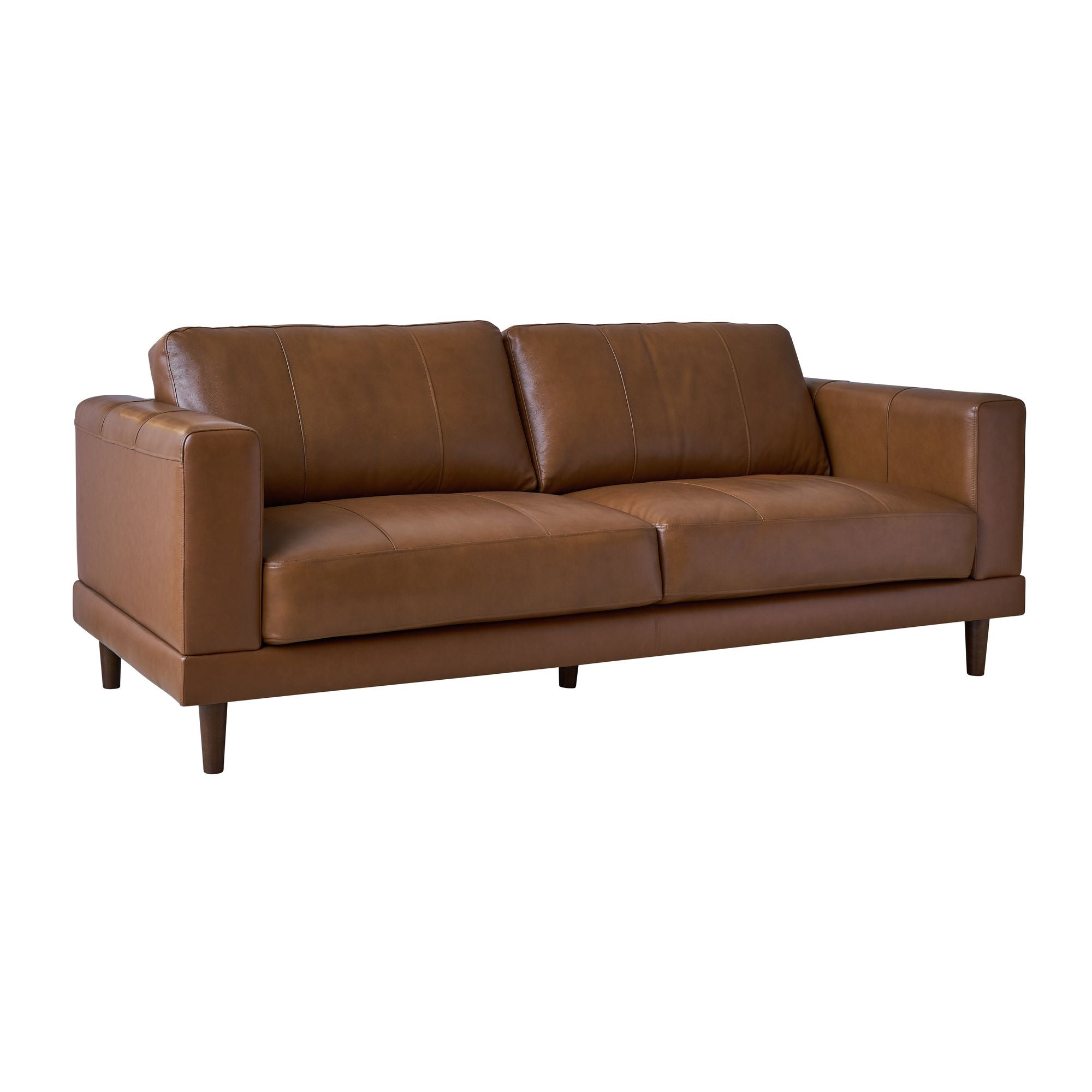 Hampton Sofa in Fiero Tan (Top Grain/PVC)