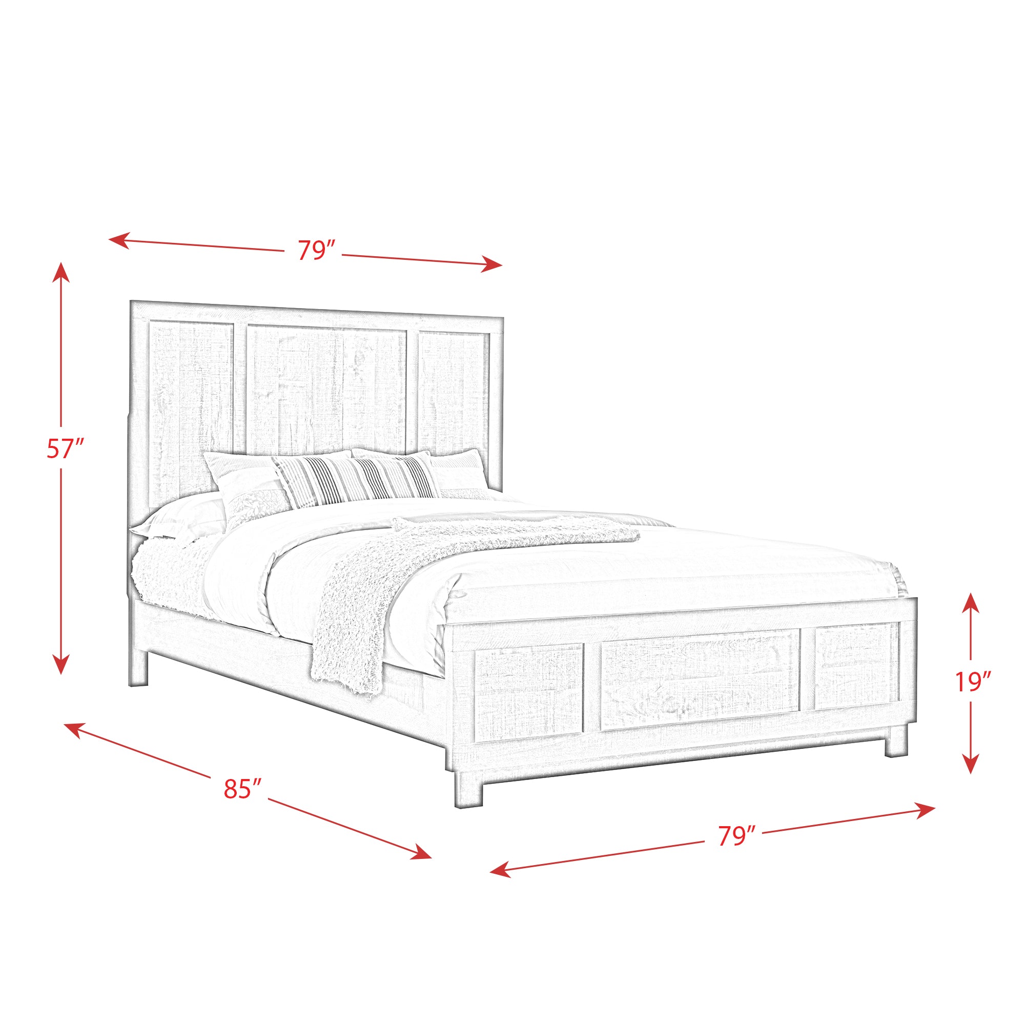 Harlington King Panel Bed