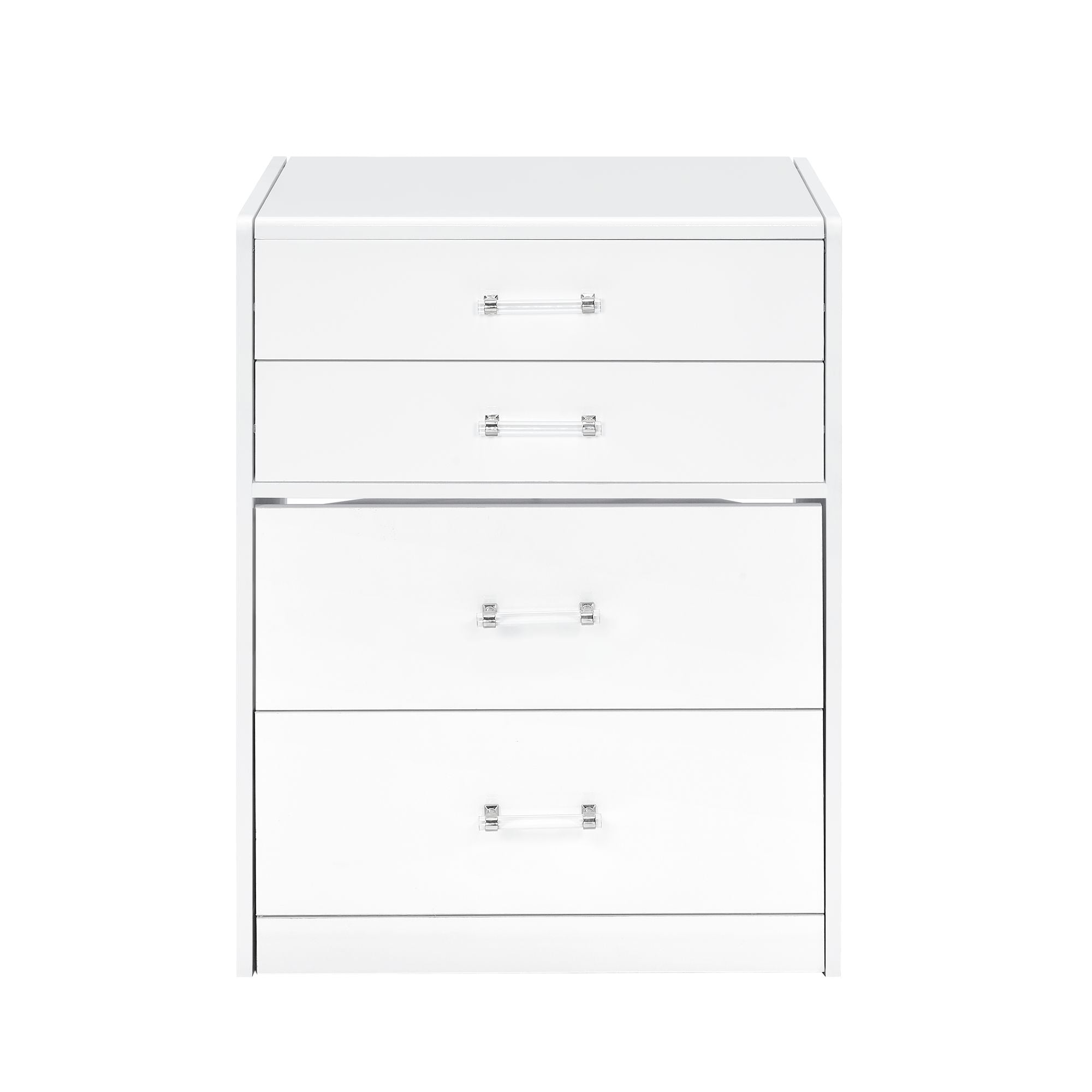 Irvine Mini Dressing Table with Stool, LED and USB in Glossy White