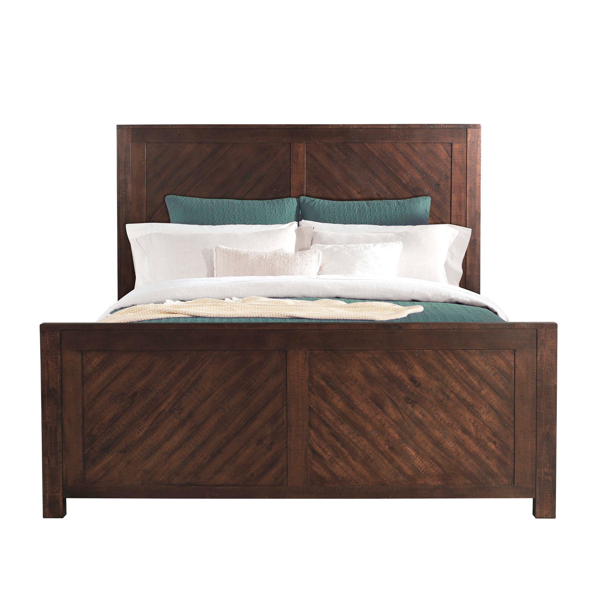 Jax King Platform Storage Bed in Cherry