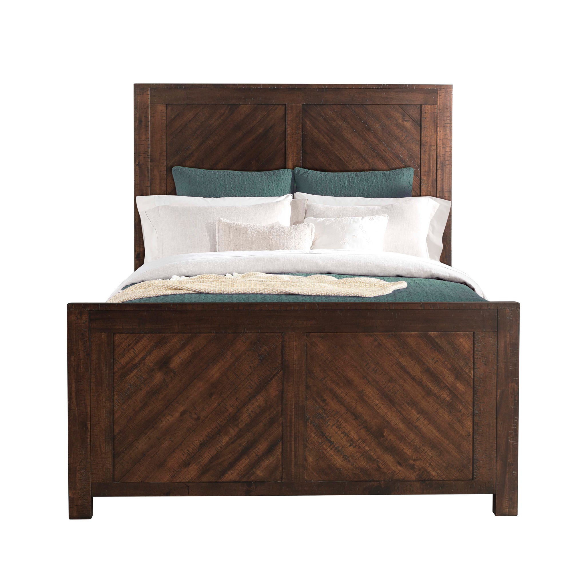Jax Queen Platform Storage Bed in Cherry