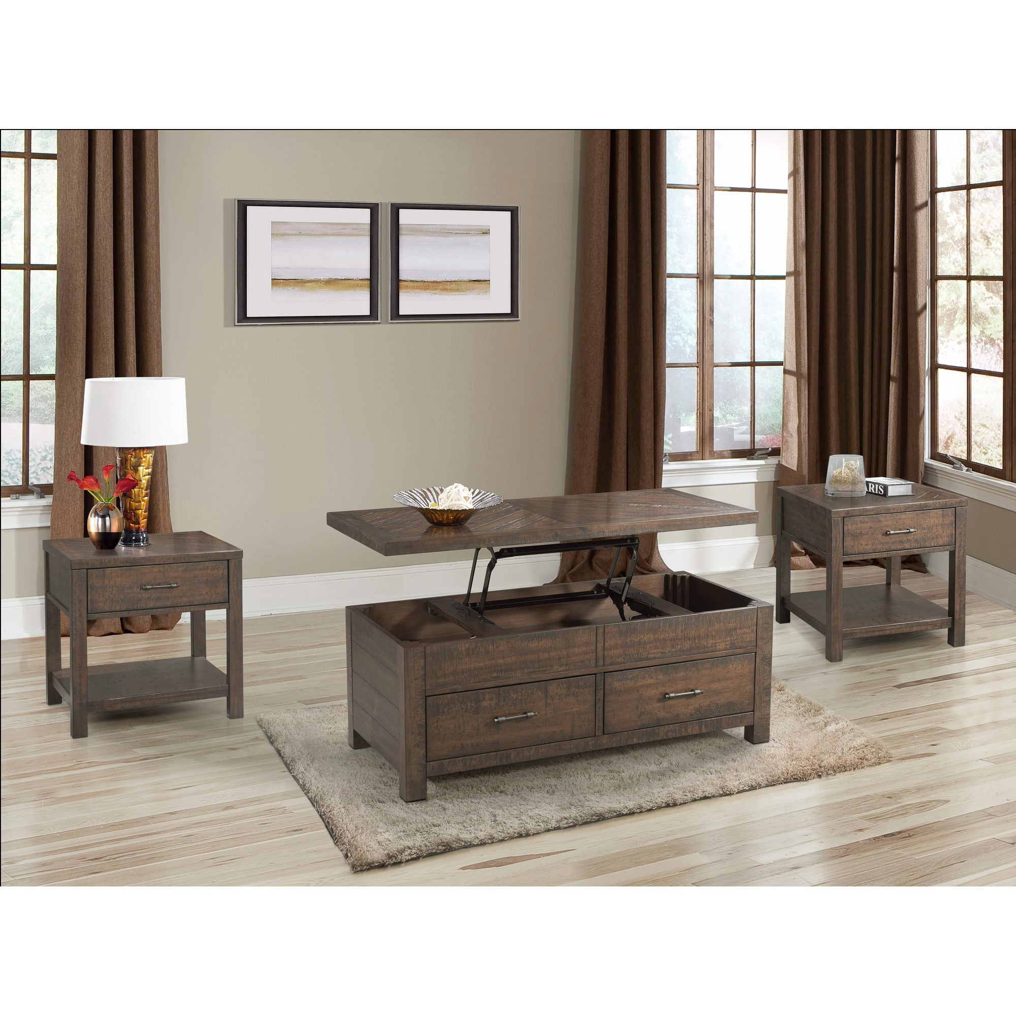 Jax End Table in Cherry