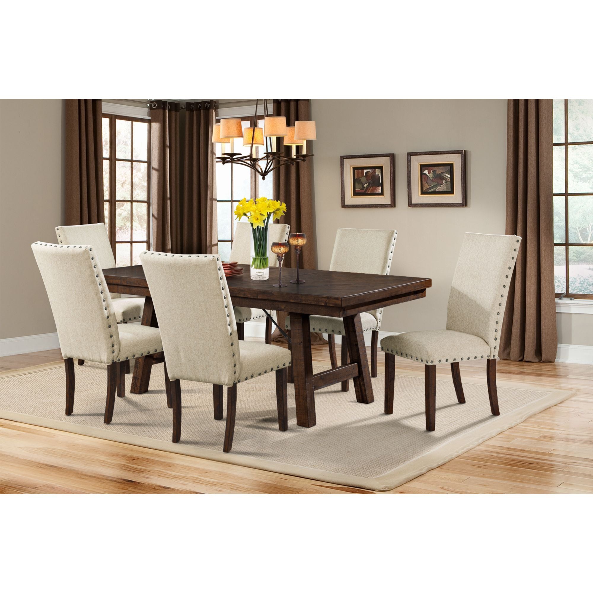 Jax Upholstery Back Side Chair (2 Per Pack) in Cherry – SKU DJX100SC | Elements