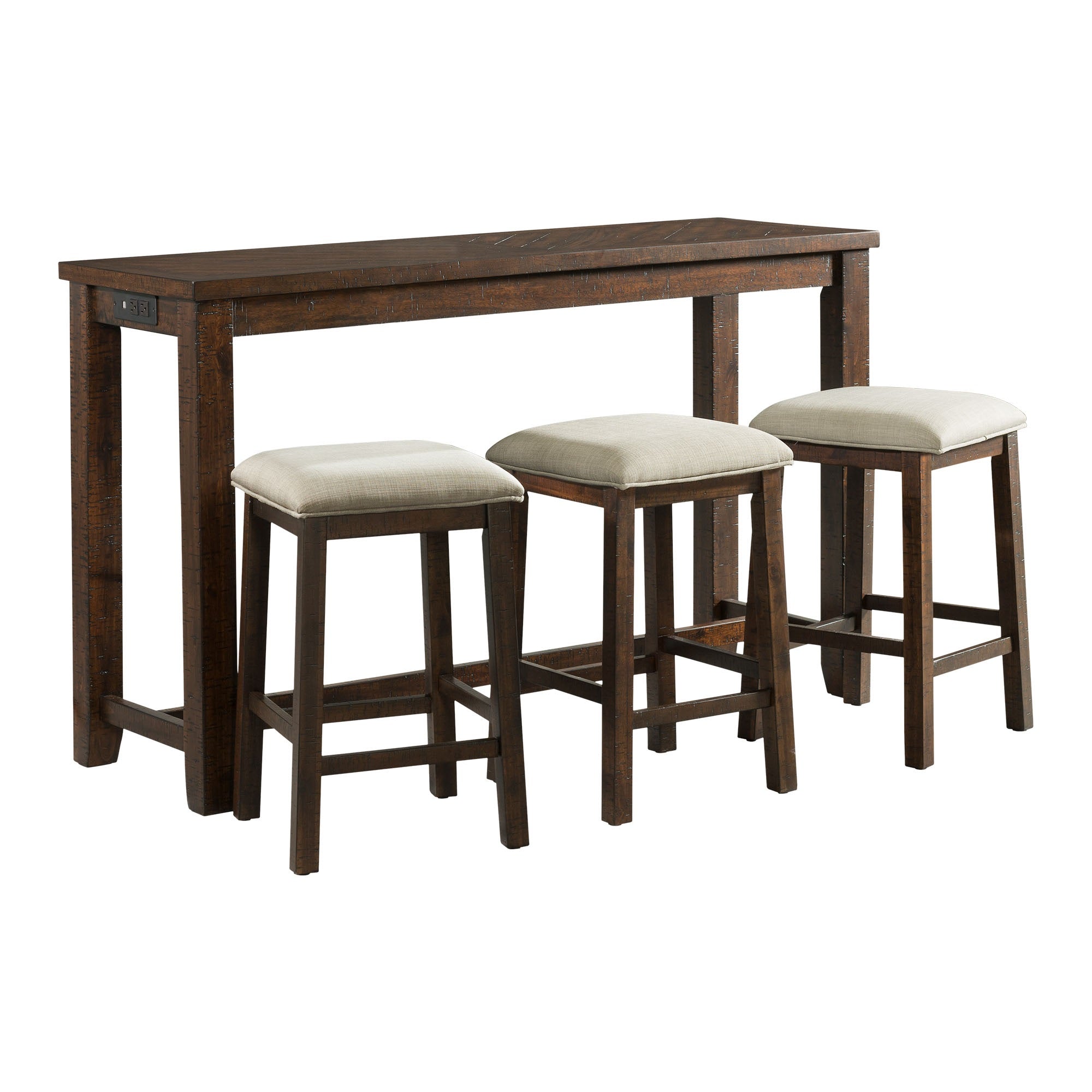 Jax Bar Table Single Pack (Table + Three Stools) in Cherry