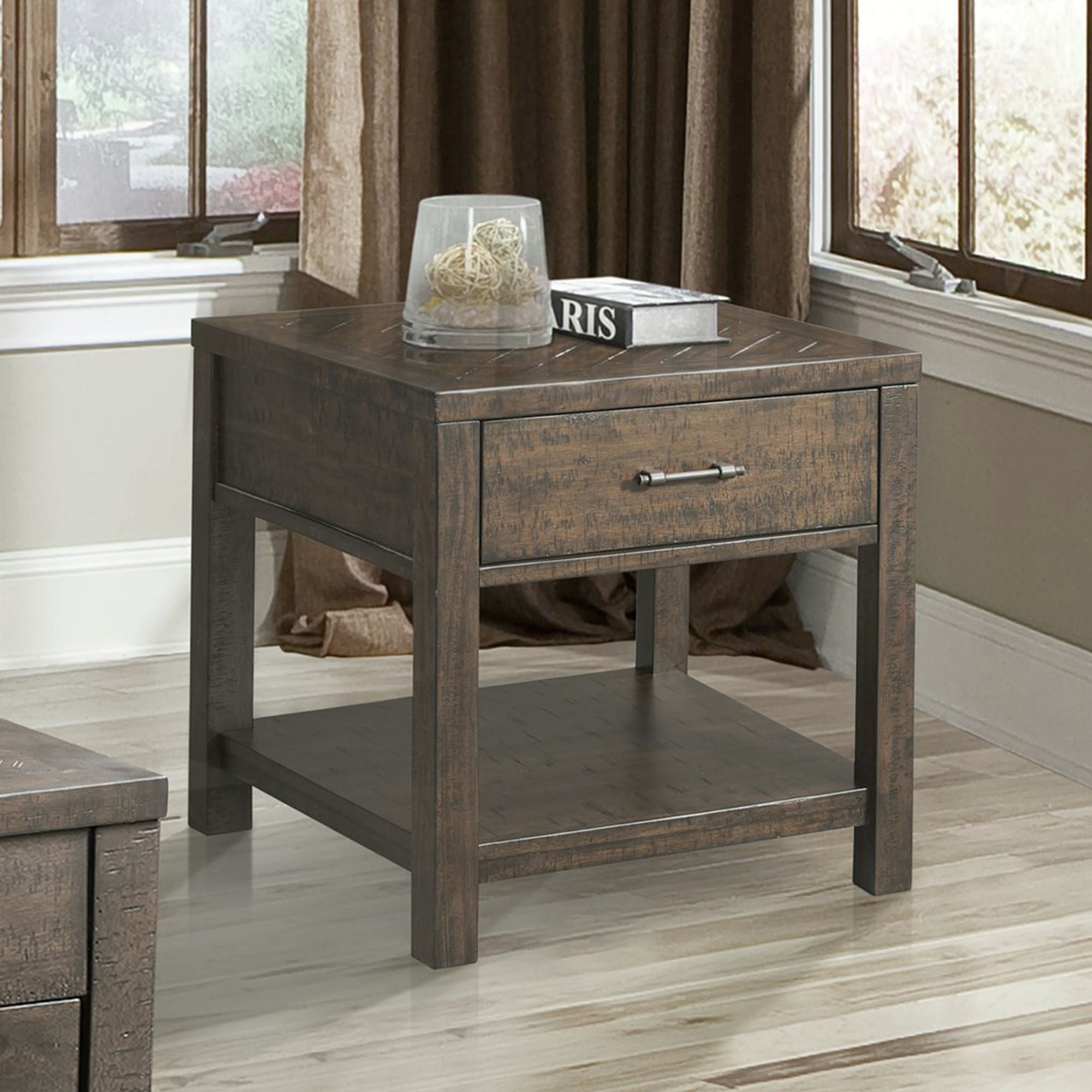Jax End Table in Cherry – SKU TJX100ET | Elements