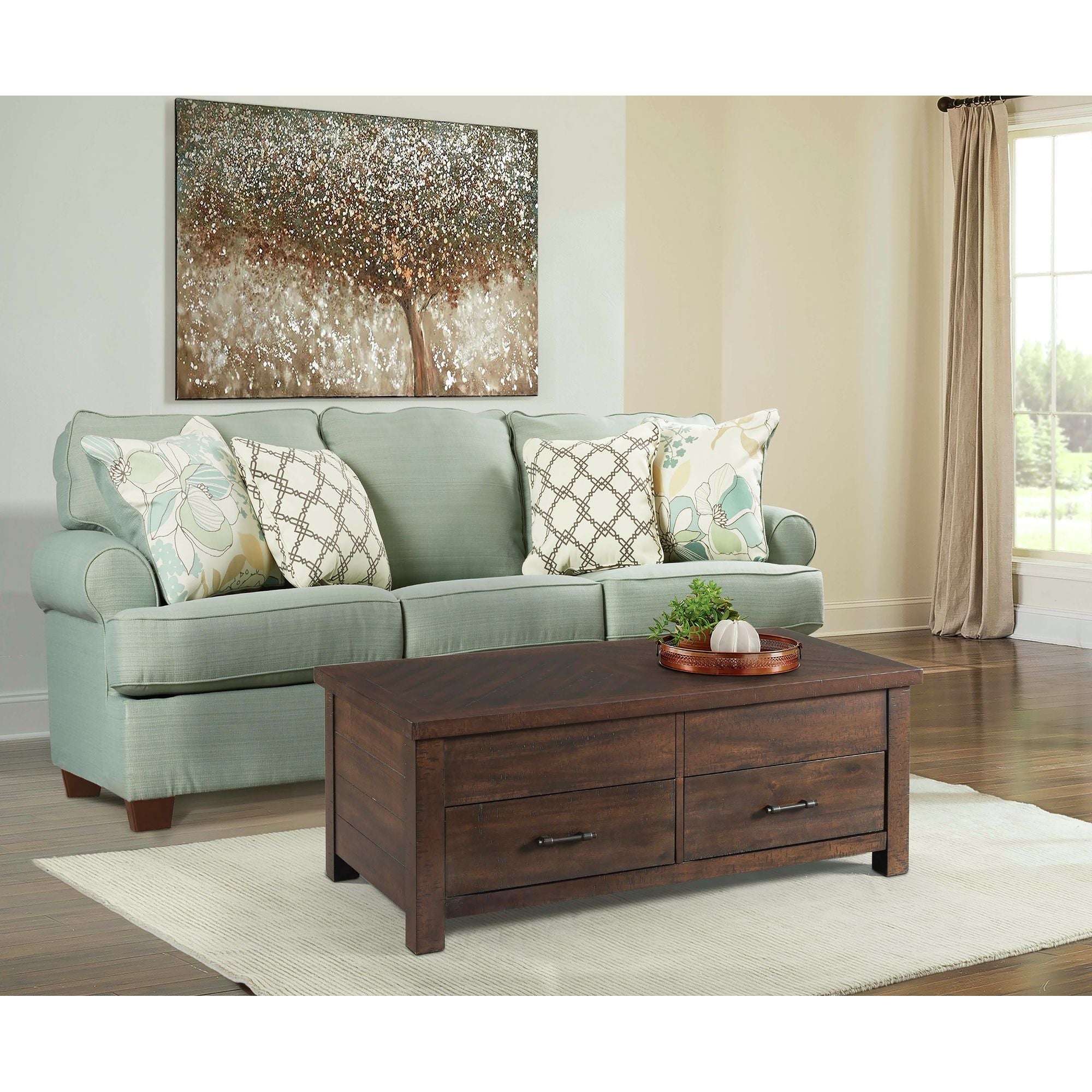 Jax Coffee Table W/Lift Top in Cherry – SKU TJX100CTLT | Elements