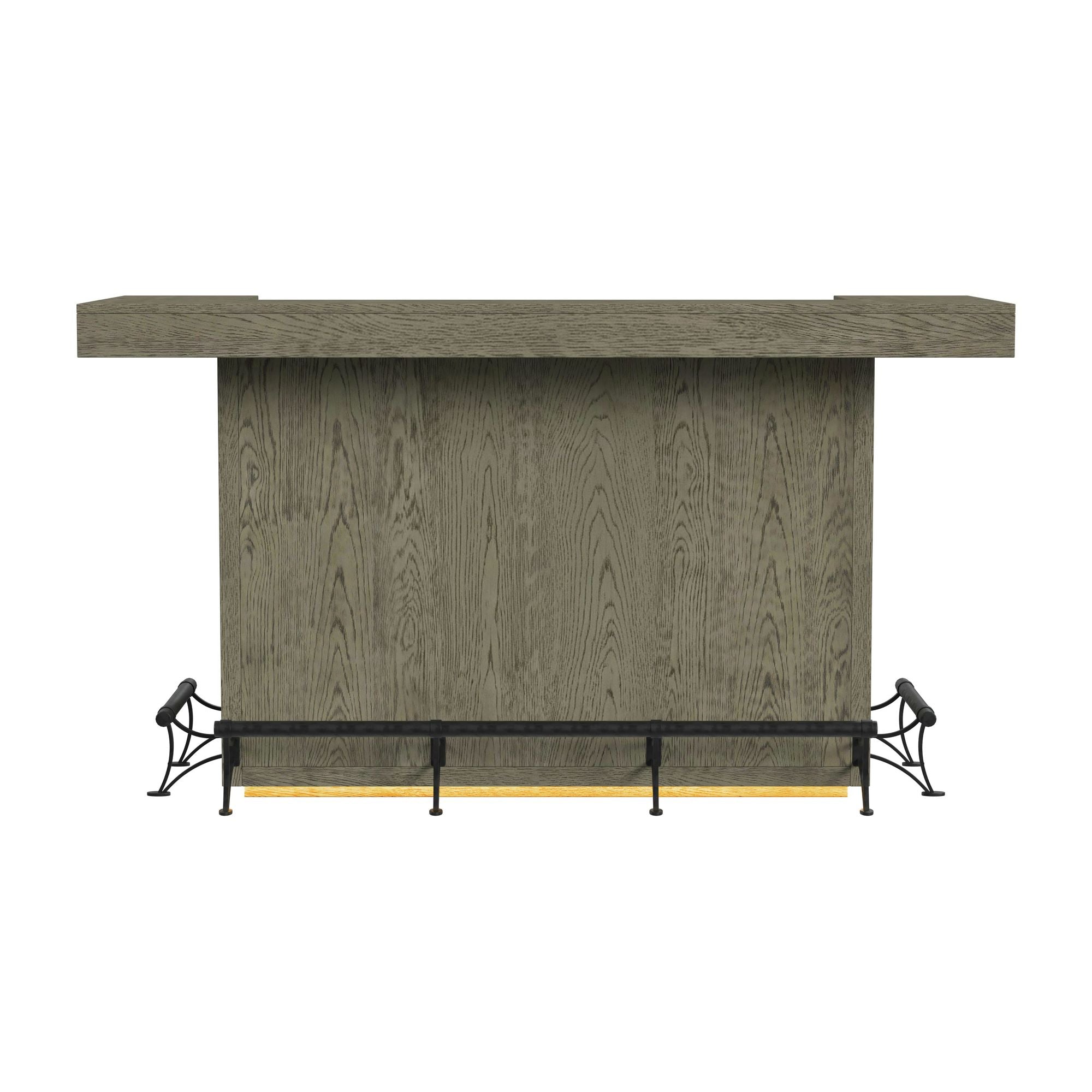 Jemma Bar Table with Light in Grey and Dark Espresso