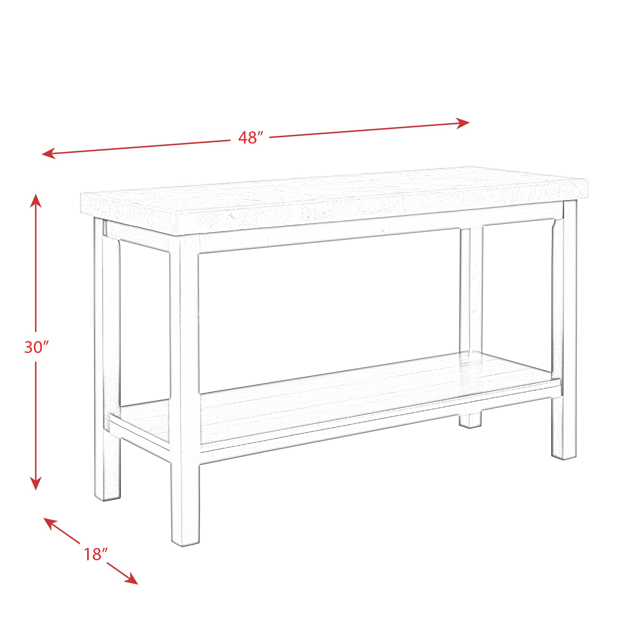 Kansas 4274 Sofa Table