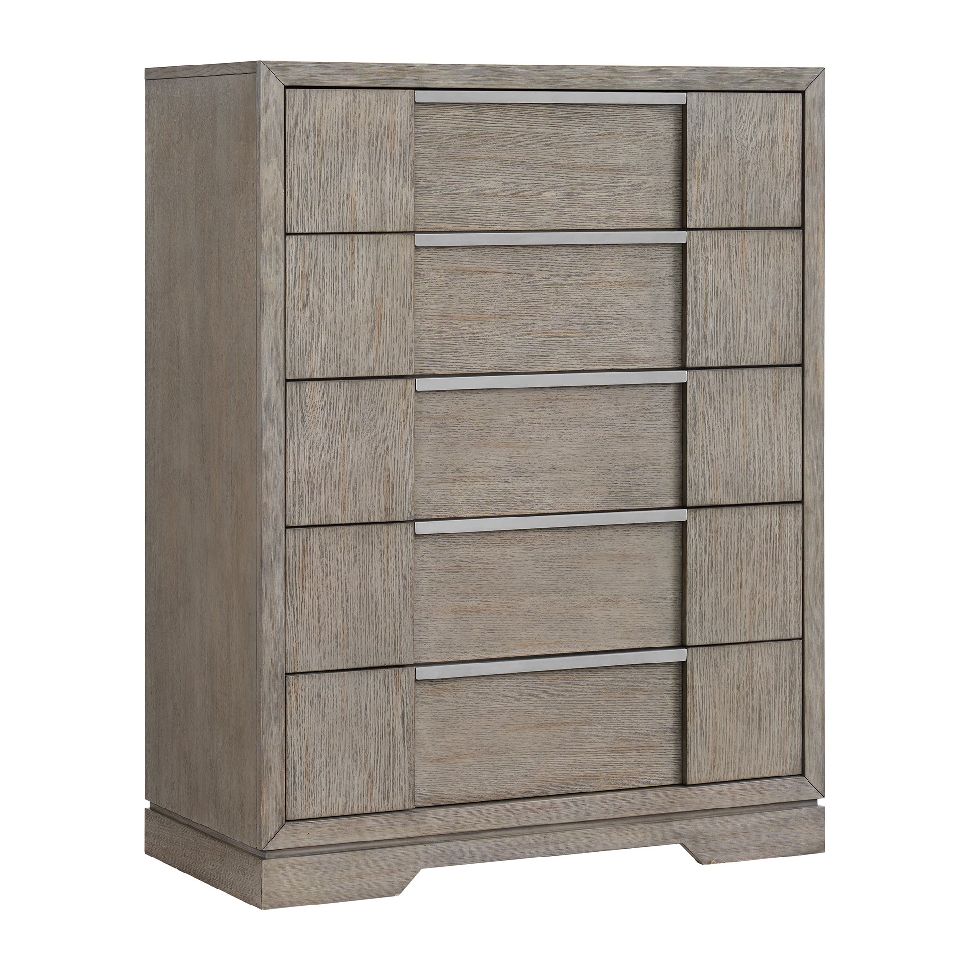 Kelis 5-Drawer Chest in Grey