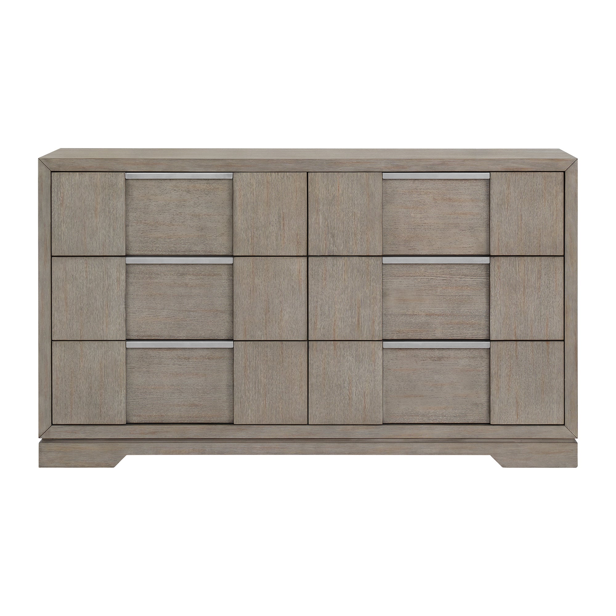 Kelis 6-Drawer Dresser in Grey