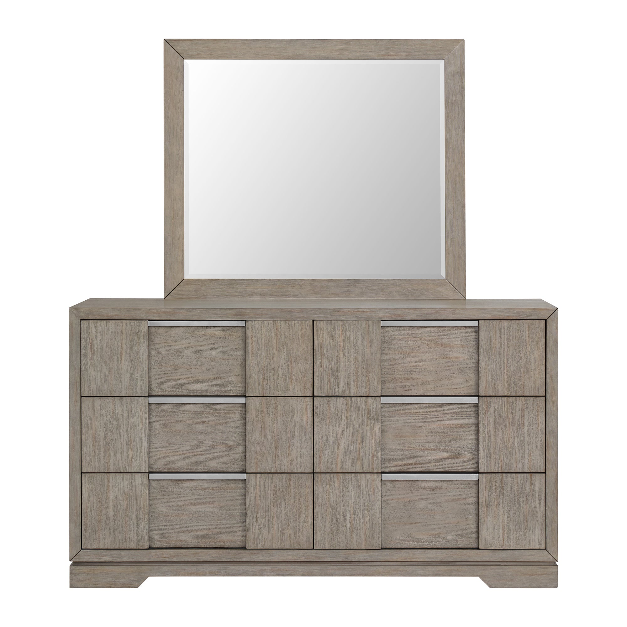 Kelis Dresser and Mirror Set in Grey