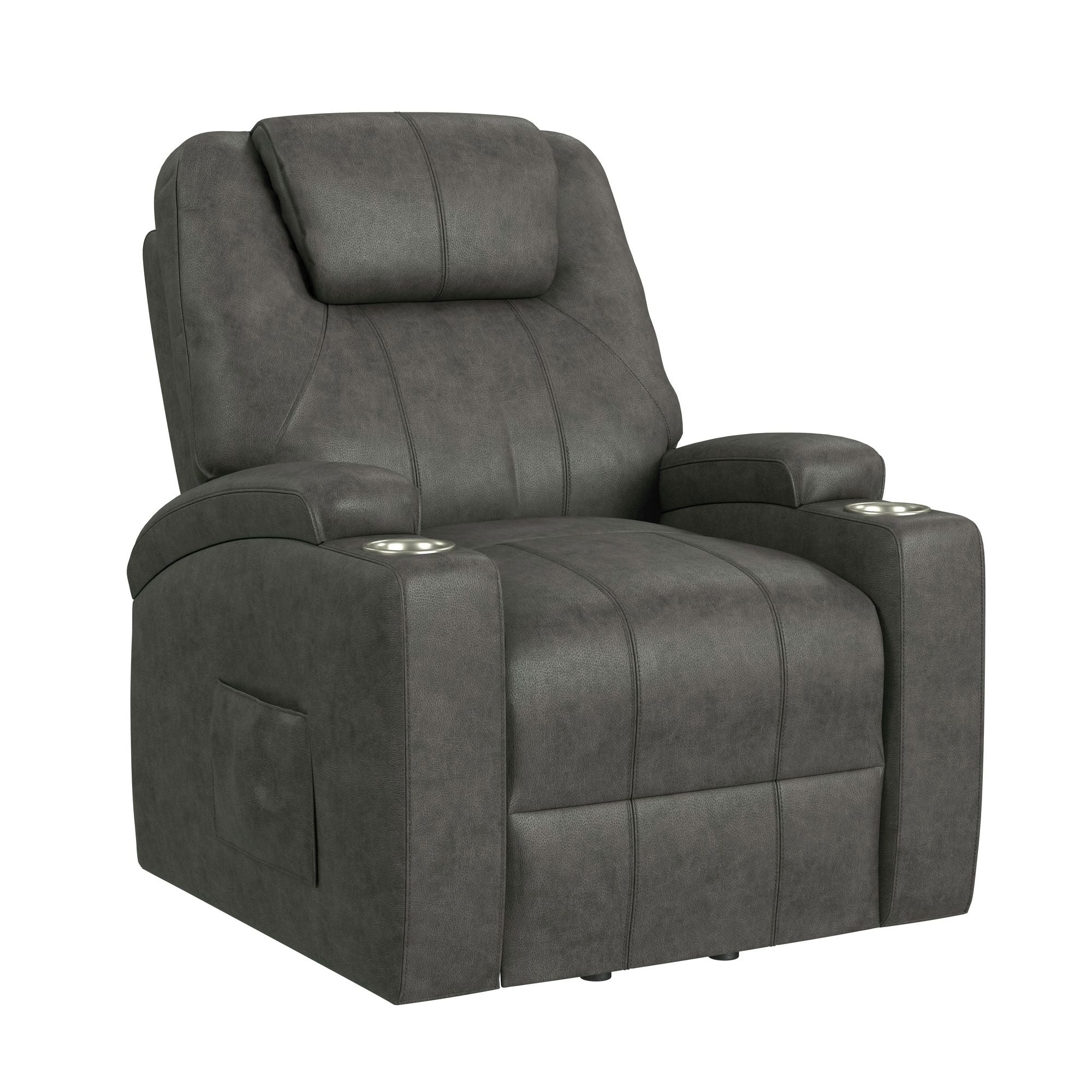 Kenmore P1 Lift Chair with Heat Massage in Simba DK Grey