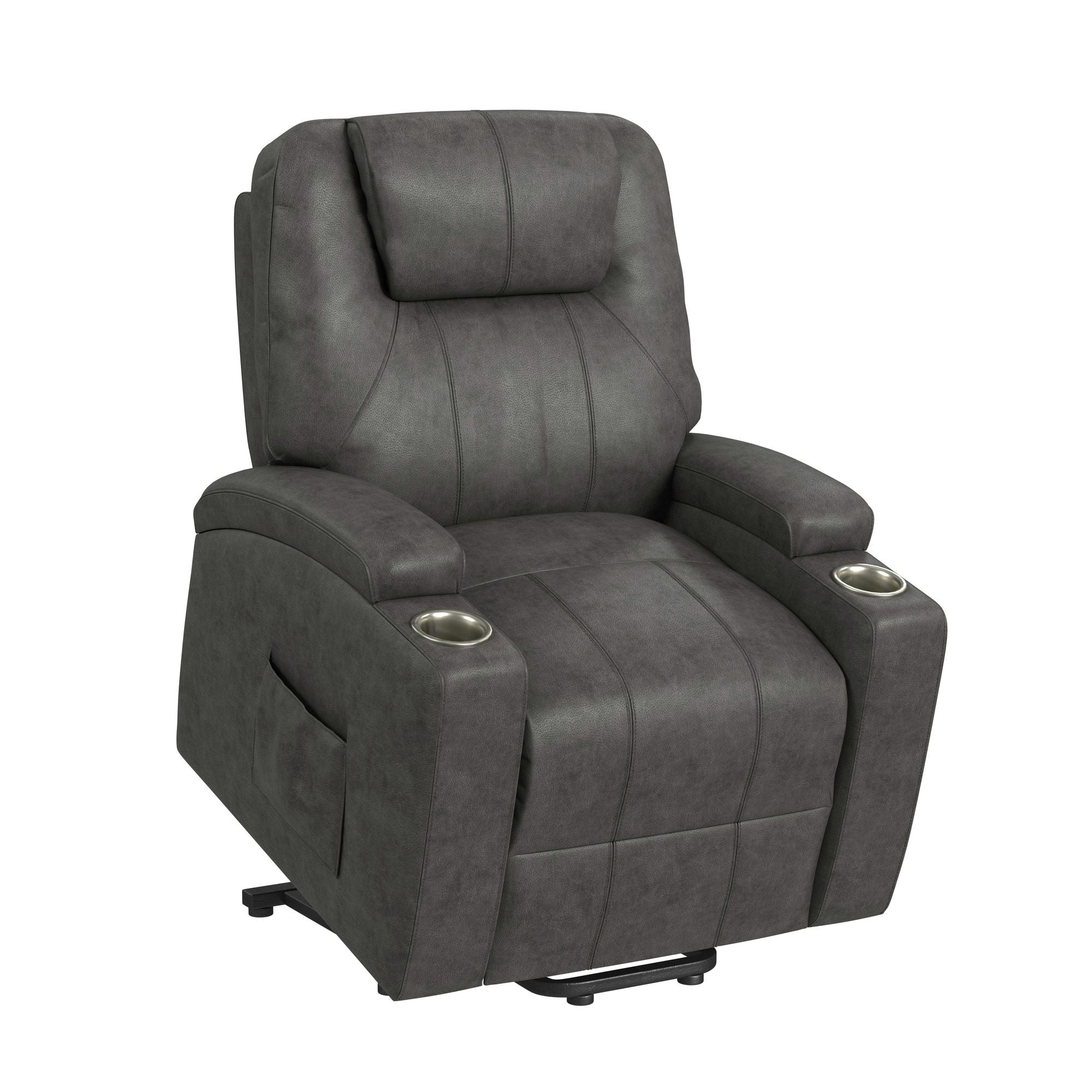 Kenmore P1 Lift Chair with Heat Massage in Simba DK Grey