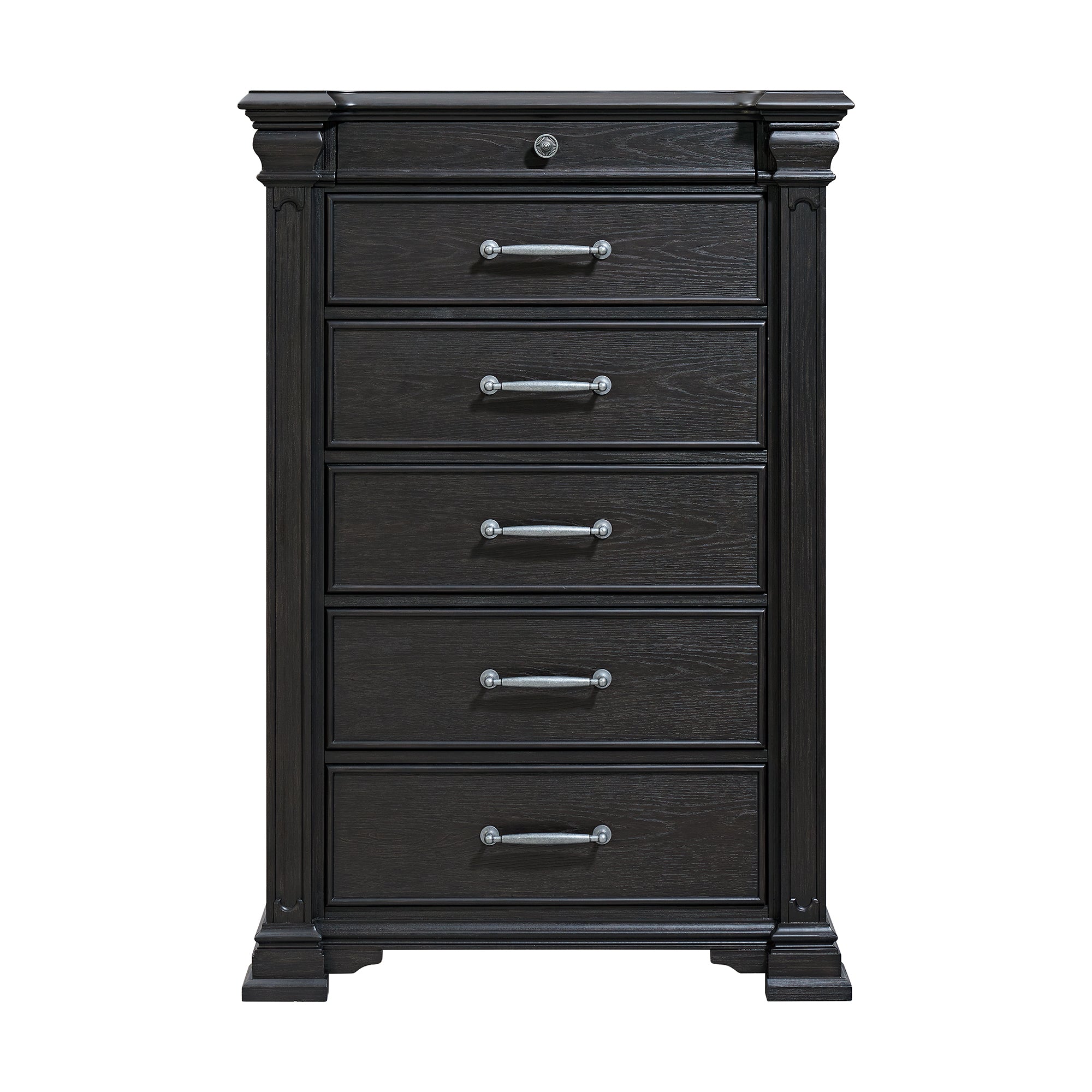 Kings Court 6-Drawer Chest in Black