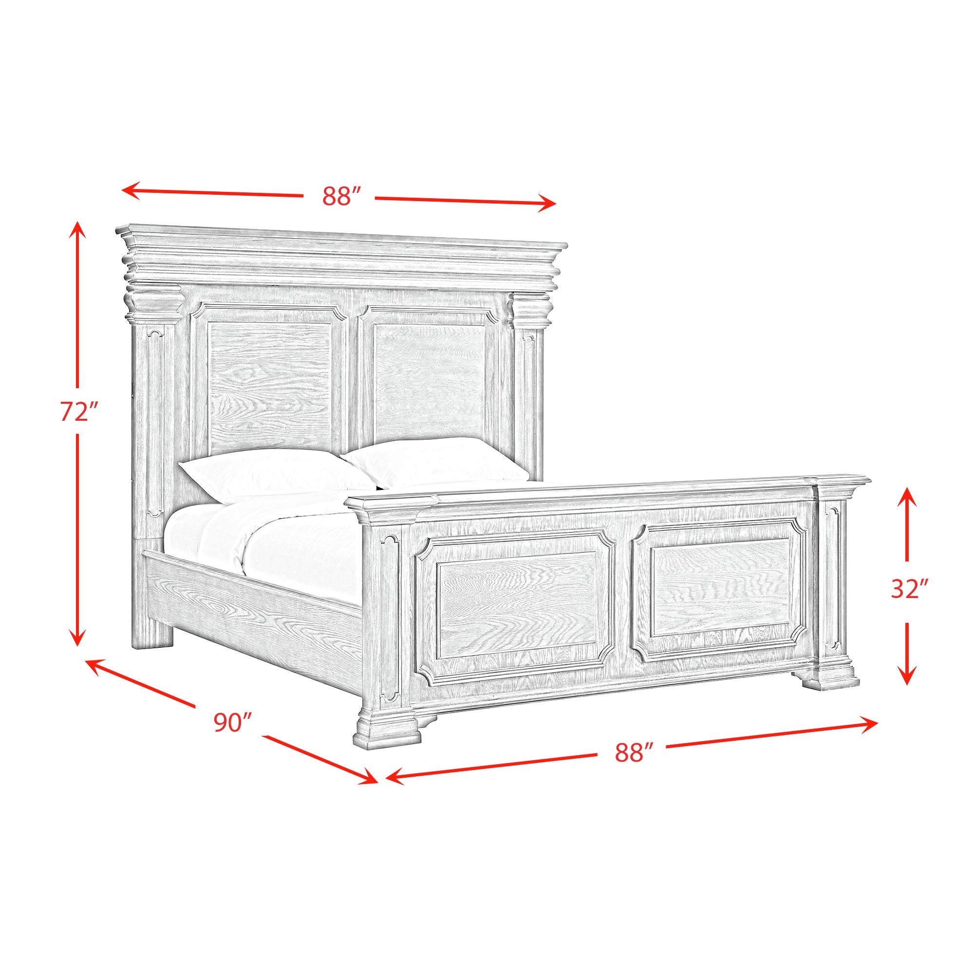 Kings Court King Bed in Black