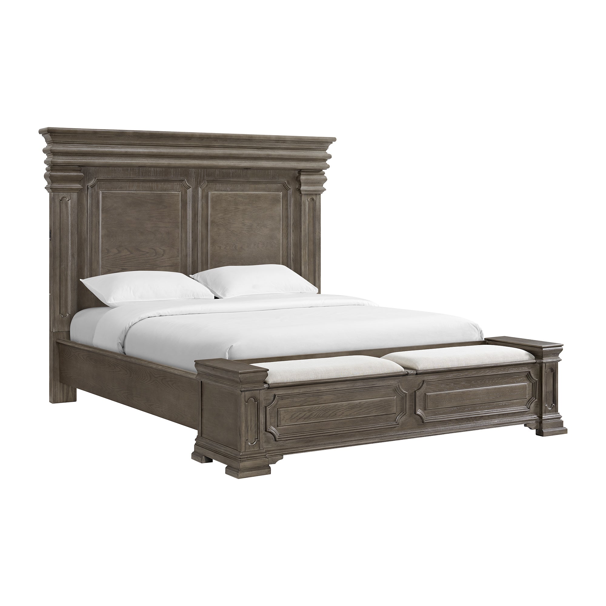 Kings Court King Storage Bed in Grey