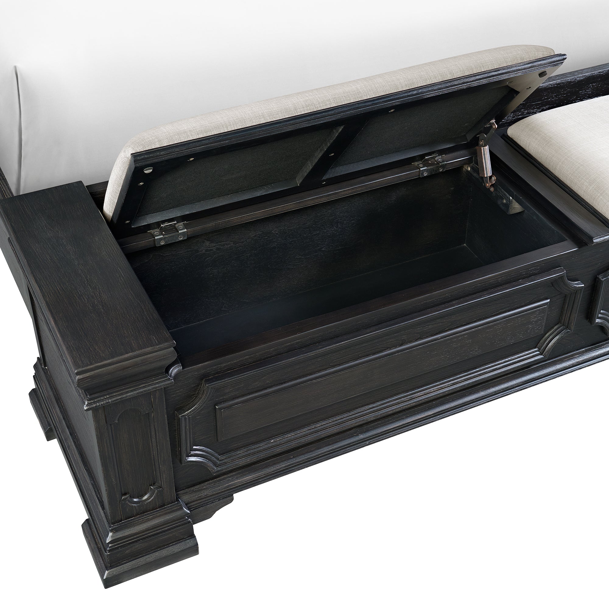 Kings Court Queen Storage Bed in Black