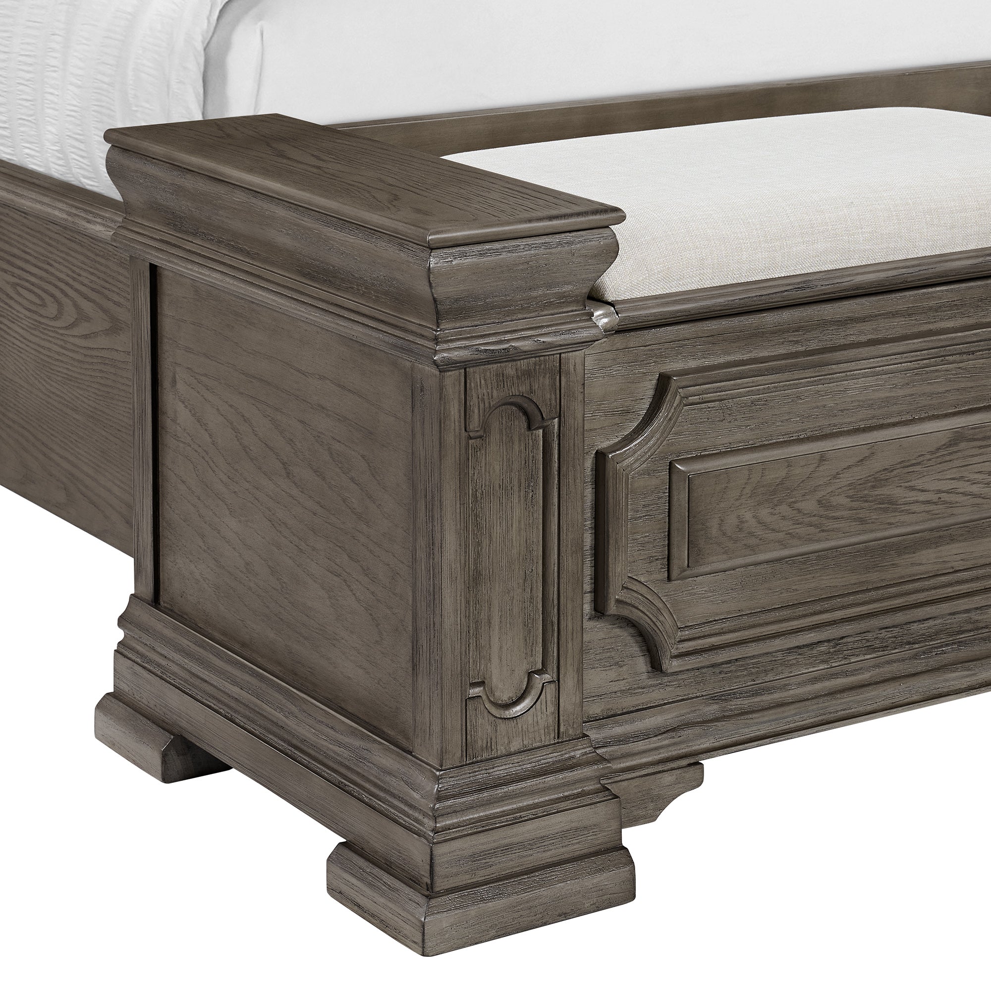 Kings Court Queen Storage Bed in Grey