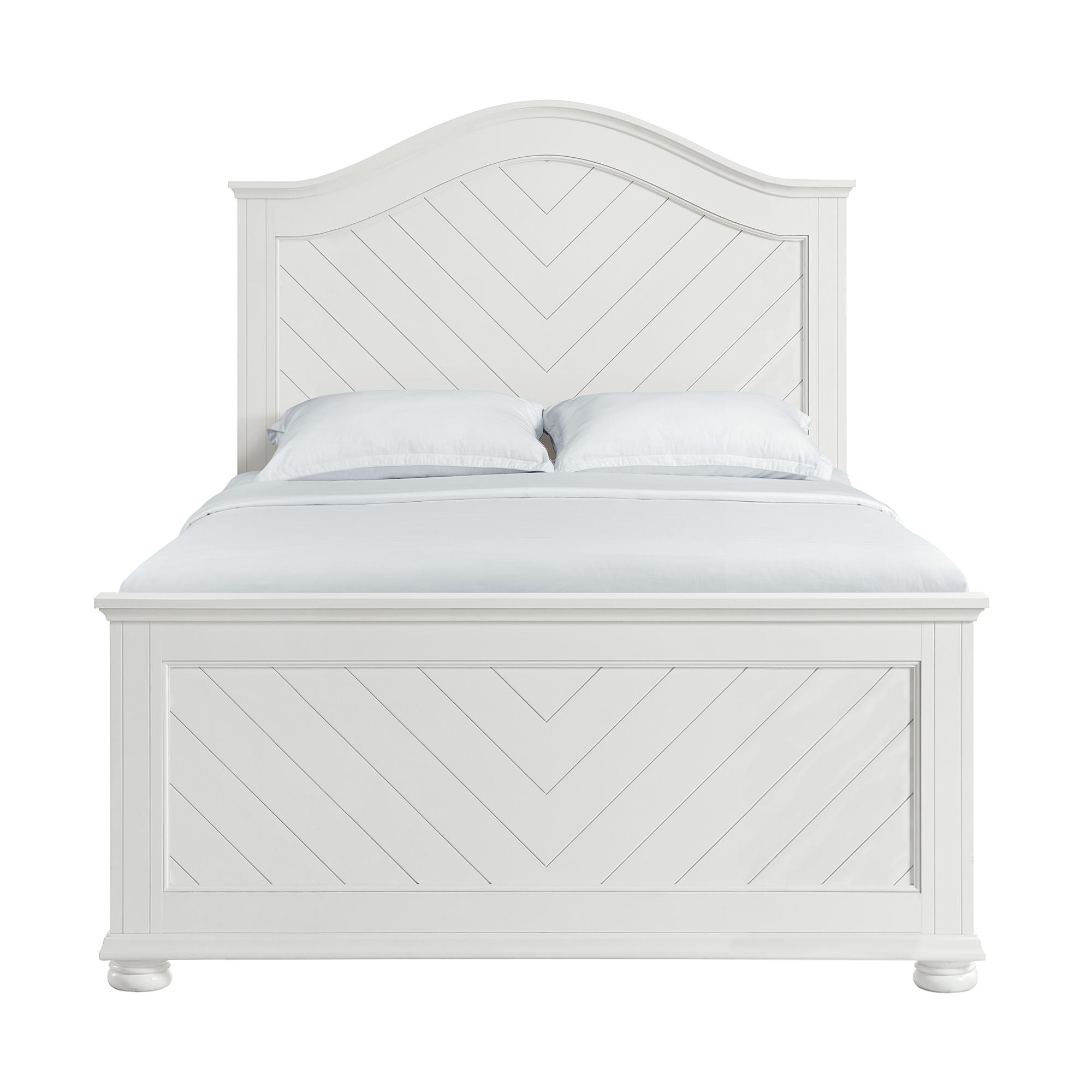 Kona Full Panel Bed in White