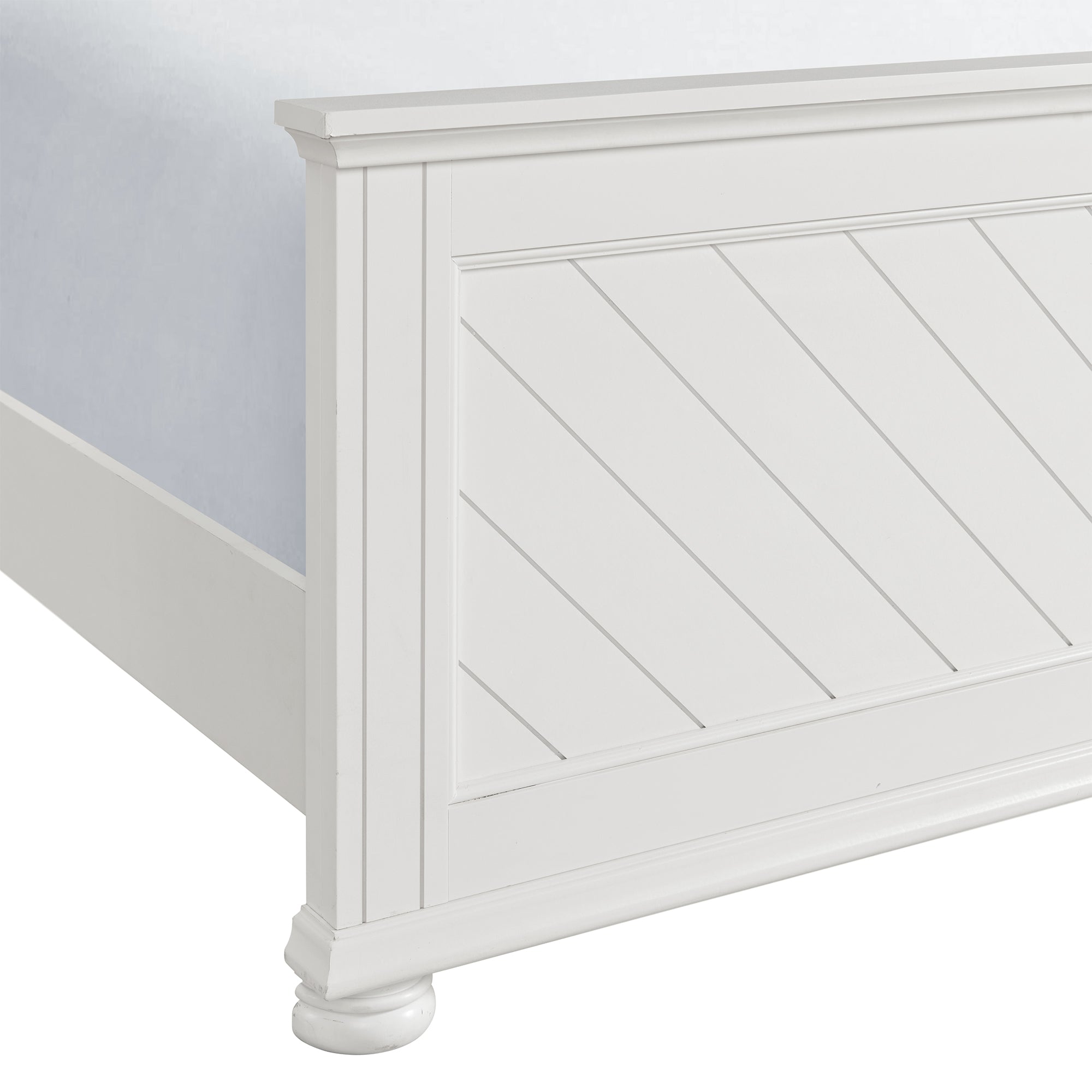 Kona Queen Panel Bed in White