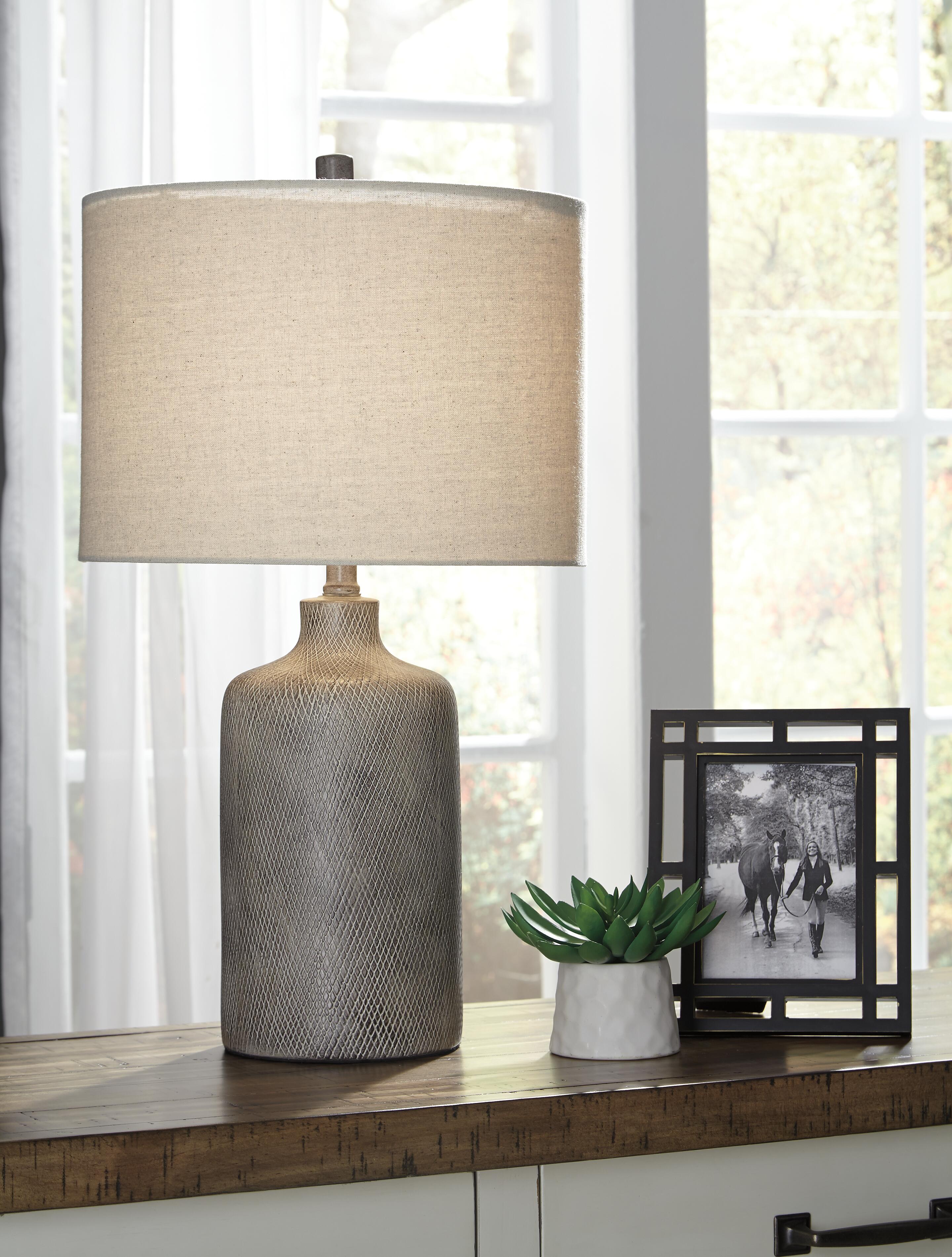 Dar Furniture - Ashley Furniture - Linus Table Lamp (Set of 2) - Table Lamp (Set of 2) / Antique Black - L117964X2