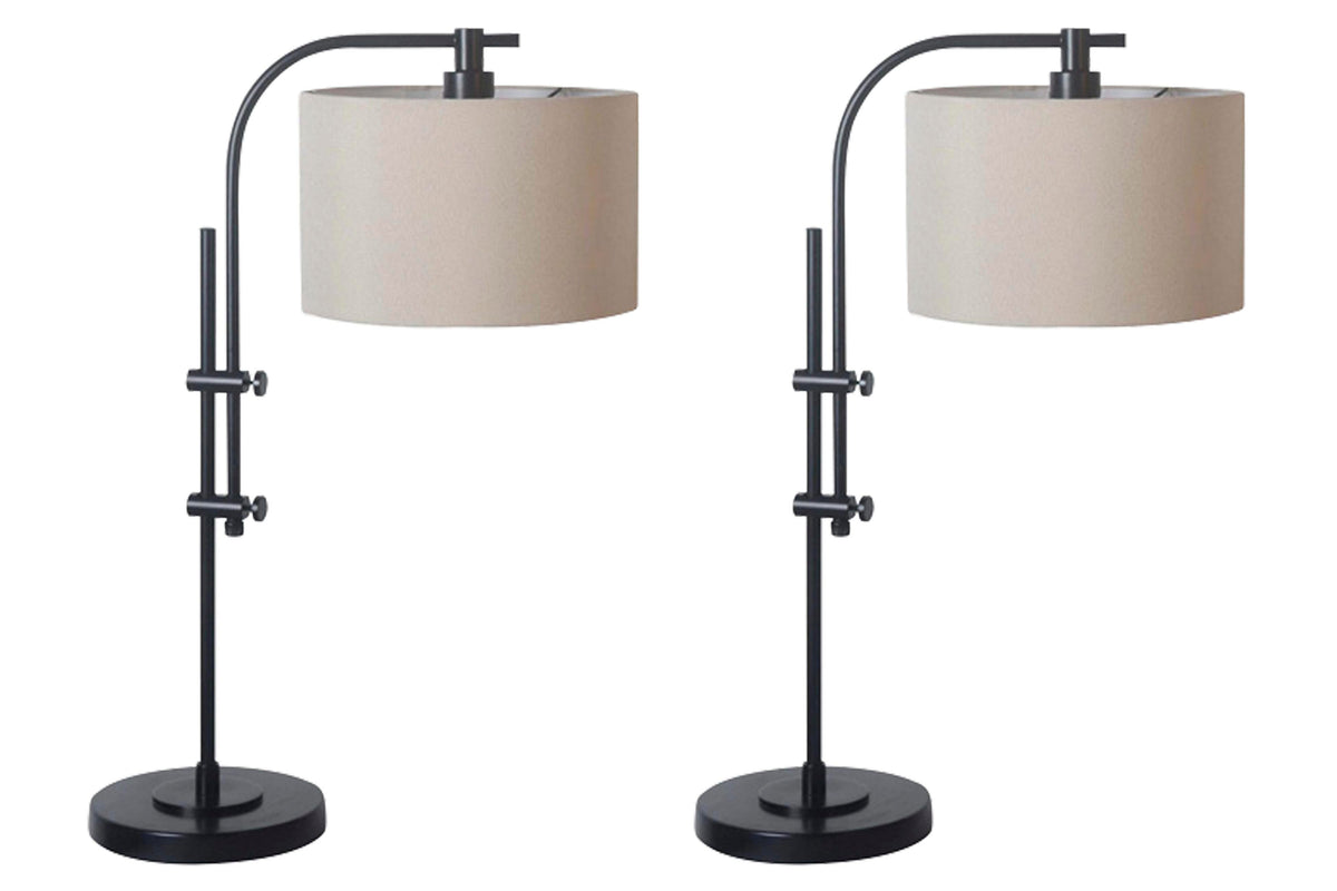 Dar Furniture - Ashley Furniture - Baronvale Accent Lamp (Set of 2) - Accent Lamp (Set of 2) / Black - L206043X2