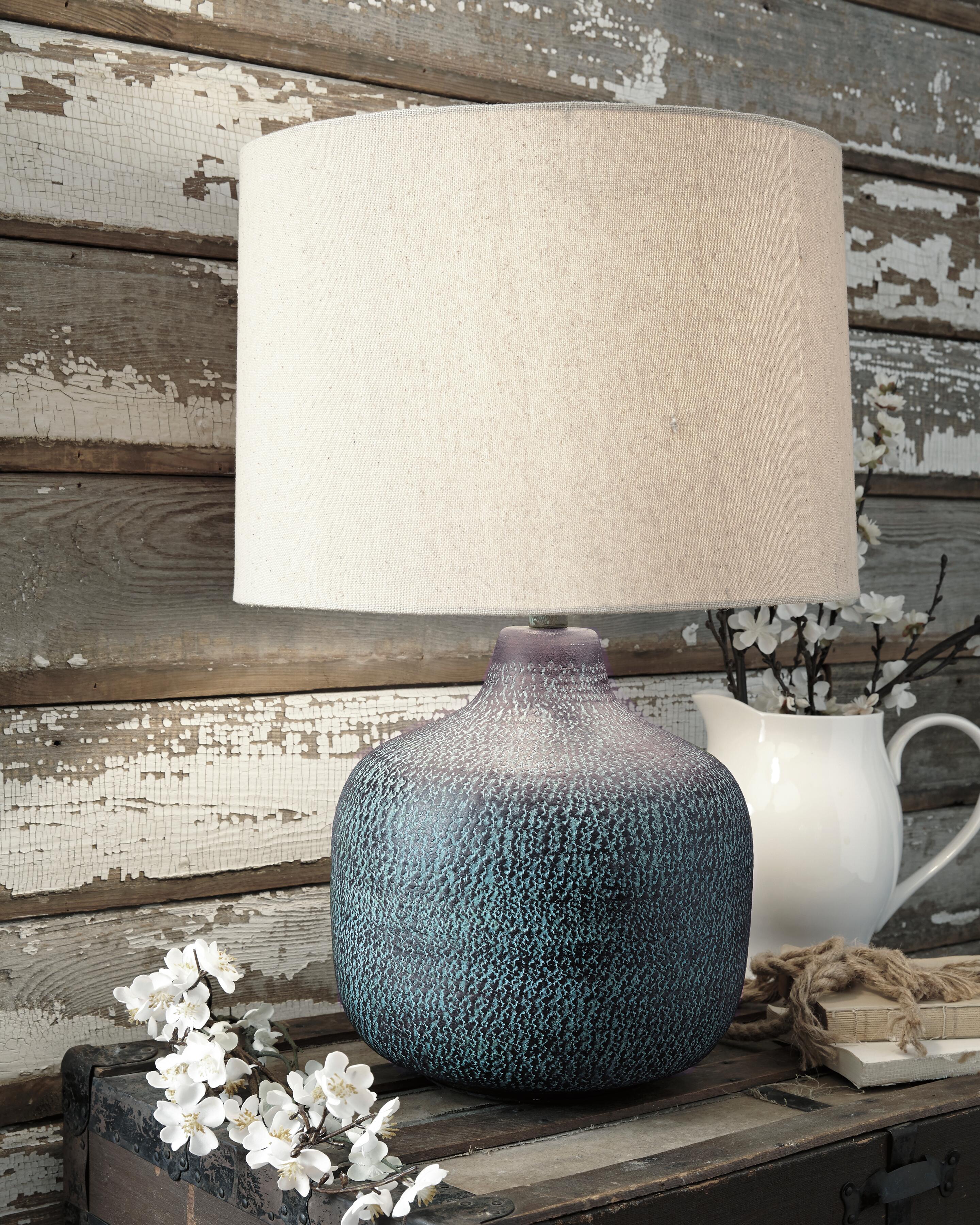 Dar Furniture - Ashley Furniture - Malthace Table Lamp (Set of 2) - Table Lamp (Set of 2) / Patina - L207304X2