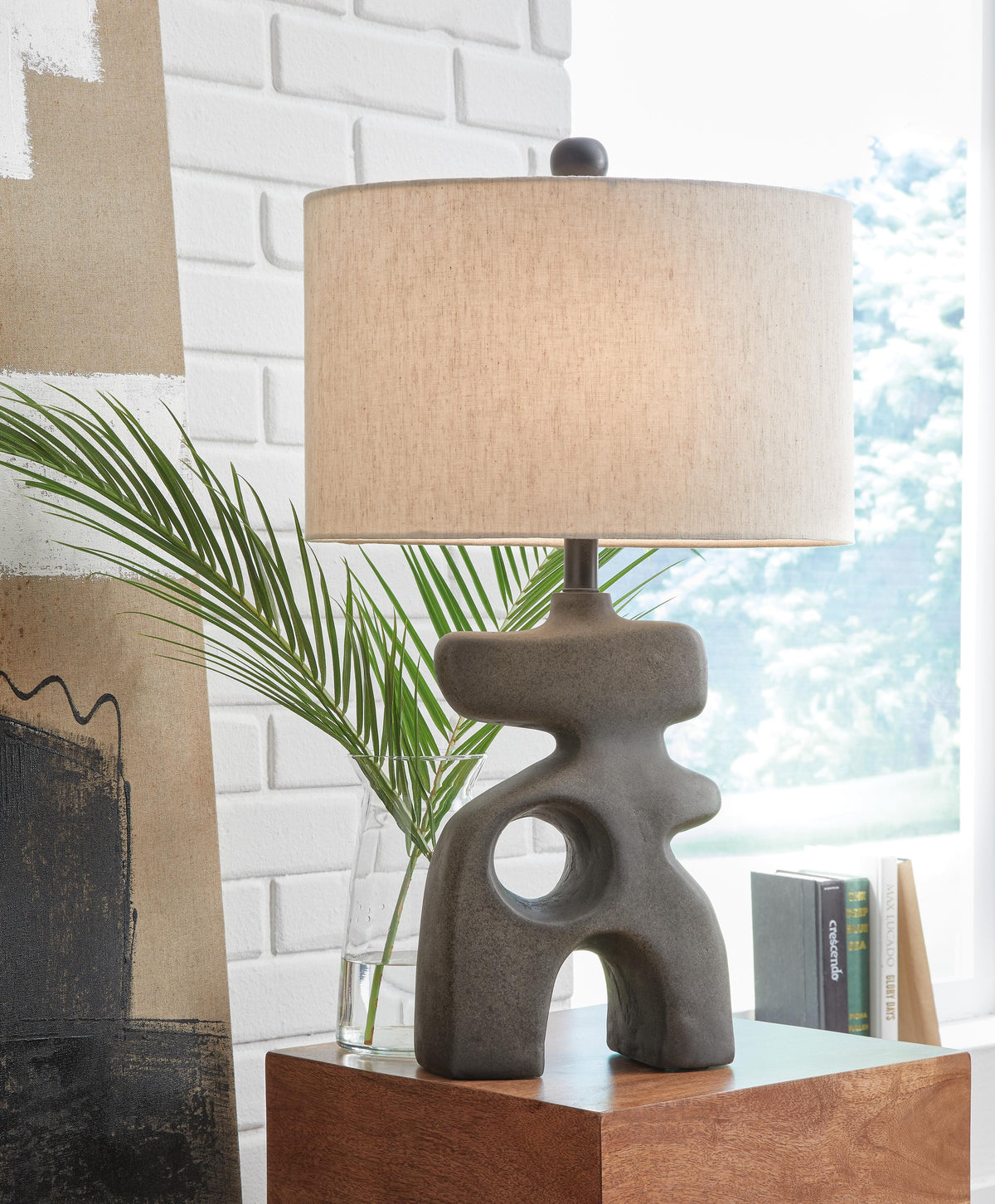 Dar Furniture - Ashley Furniture - Danacy Table Lamp (Set of 2) - Table Lamp (Set of 2) / Distressed Black - L235754X2