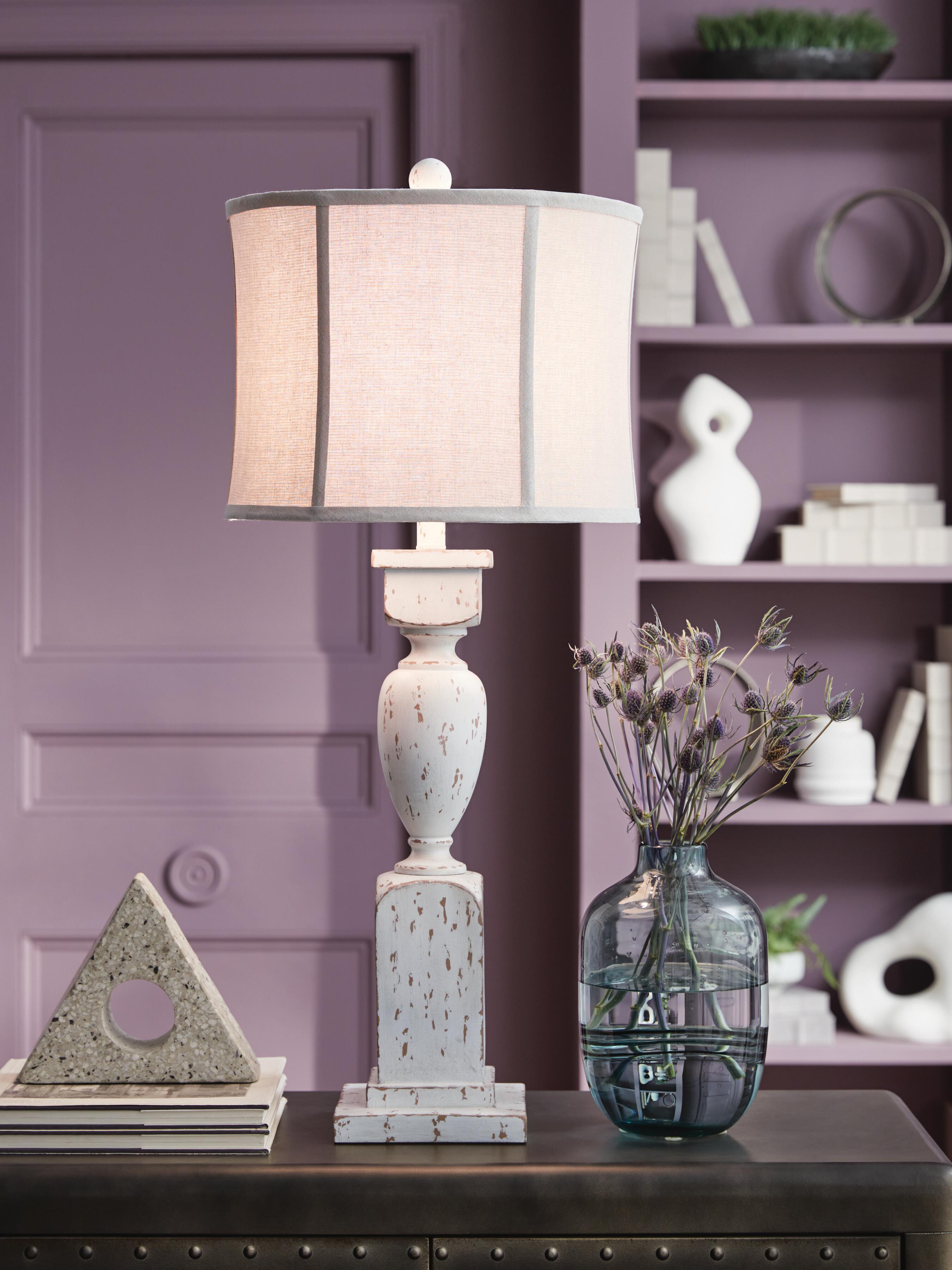 Dar Furniture - Ashley Furniture - Madsbrook Table Lamp - Poly Table Lamp (1/CN) / Antique White - L235924
