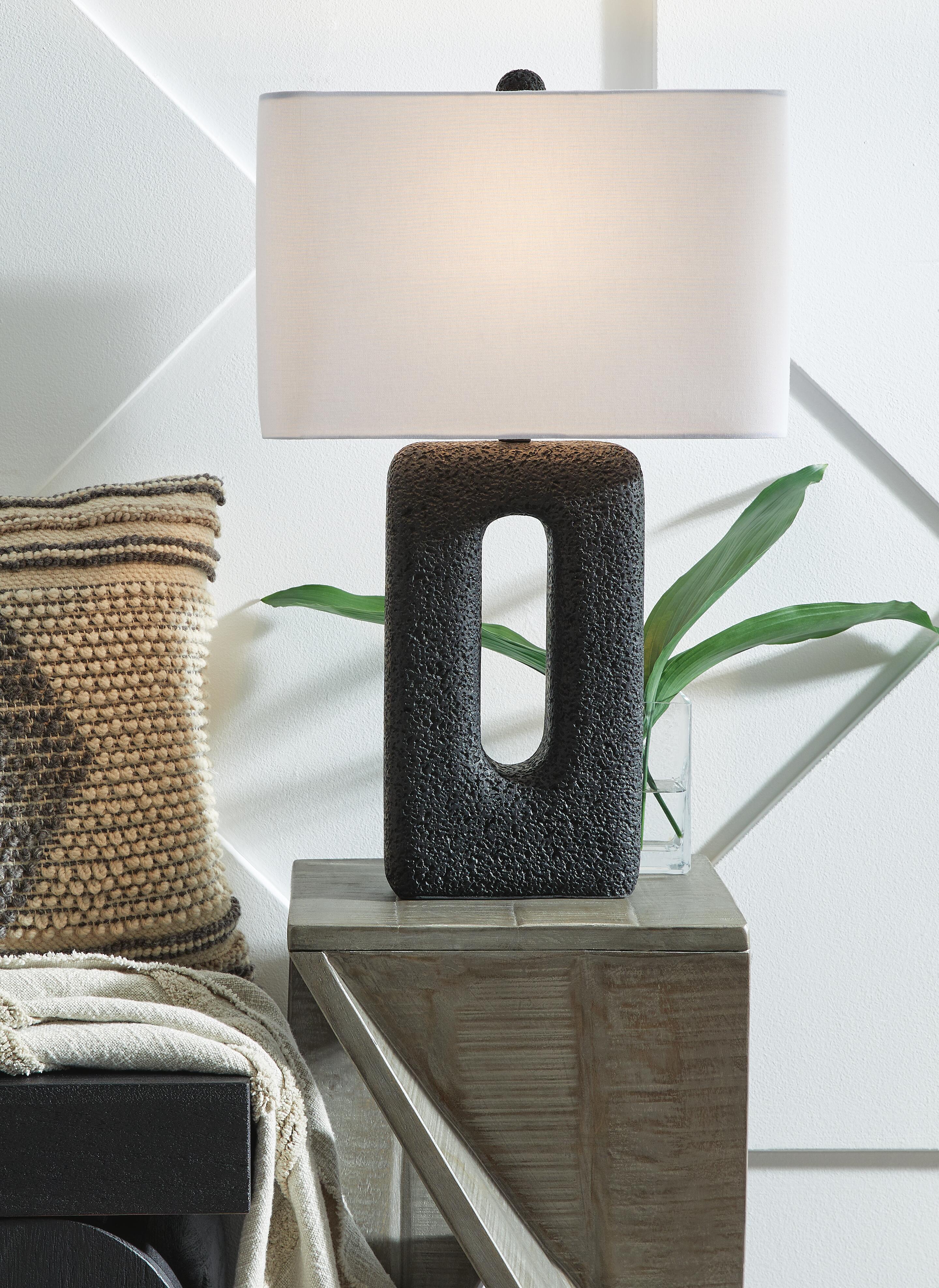 Dar Furniture - Ashley Furniture - Wimmings Table Lamp (Set of 2) - Poly Table Lamp (Set of 2) / Black - L243654