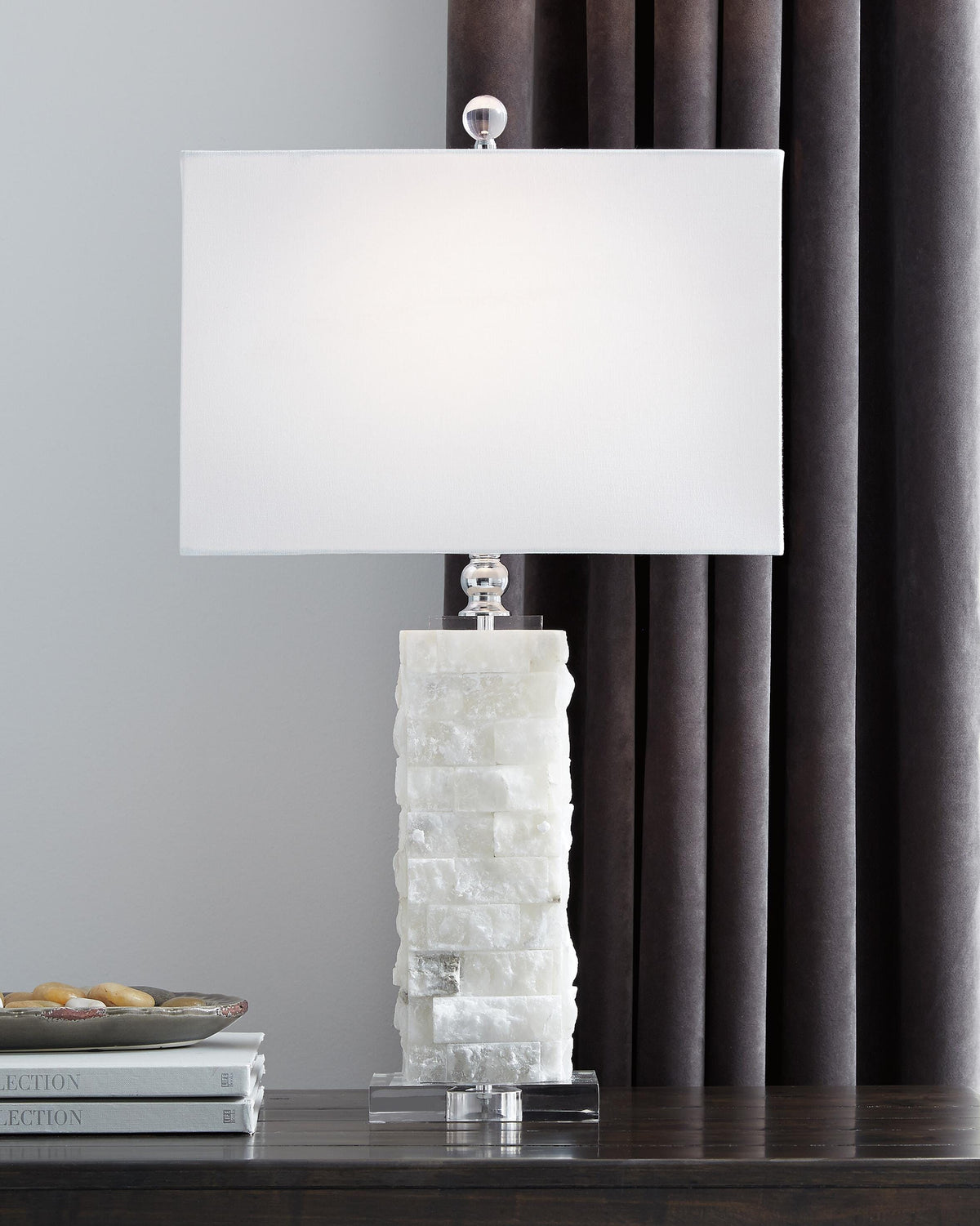 Dar Furniture - Ashley Furniture - Malise Table Lamp - Alabaster Table Lamp (1/CN) / White - L429014
