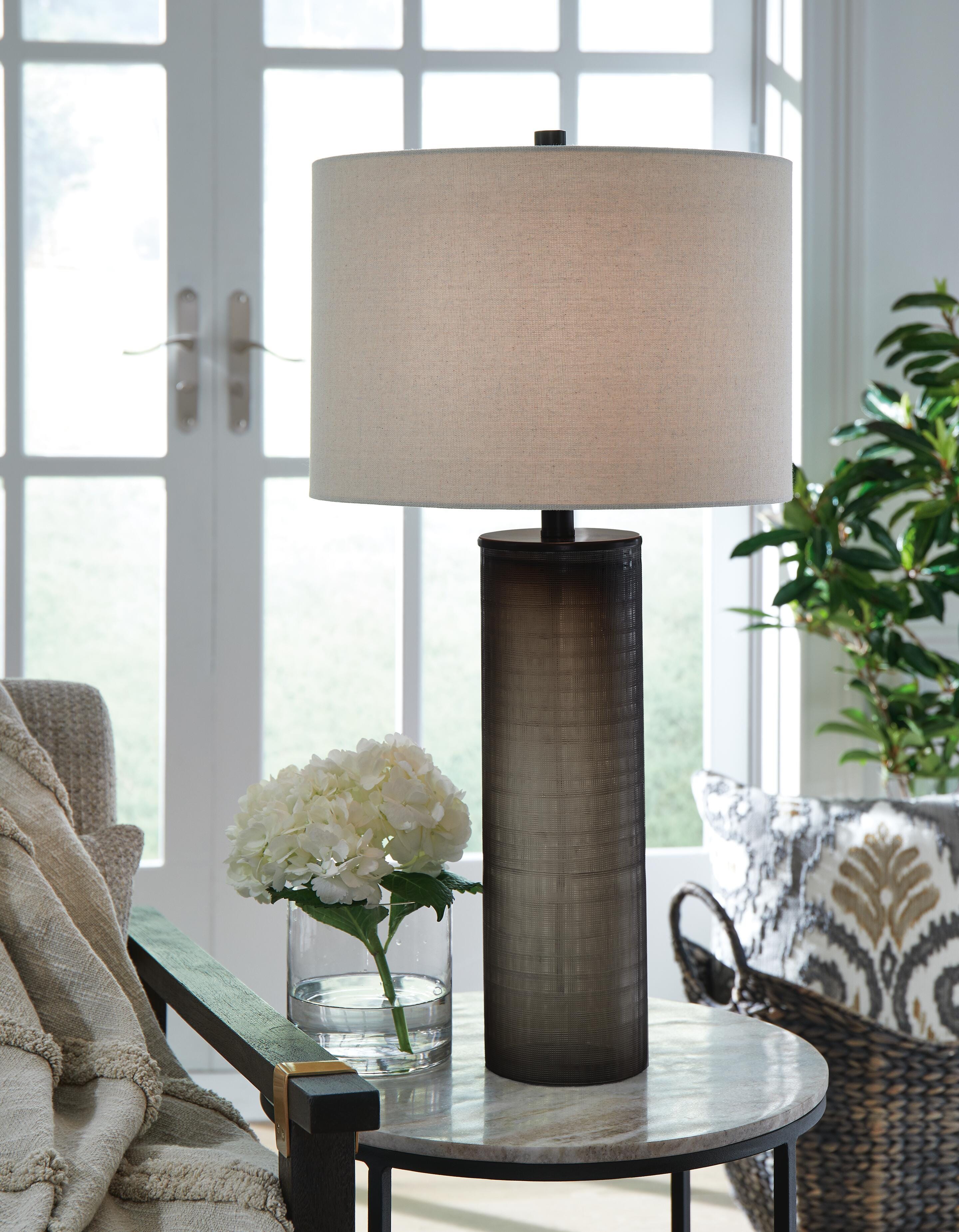 Dar Furniture - Ashley Furniture - Dingerly Table Lamp (Set of 2) - Table Lamp (Set of 2) / Brown - L430824X2