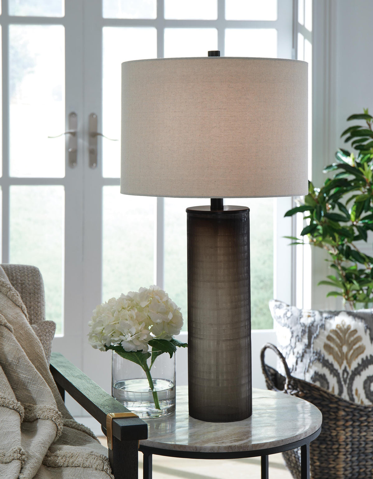 Dar Furniture - Ashley Furniture - Dingerly Table Lamp (Set of 2) - Table Lamp (Set of 2) / Brown - L430824X2