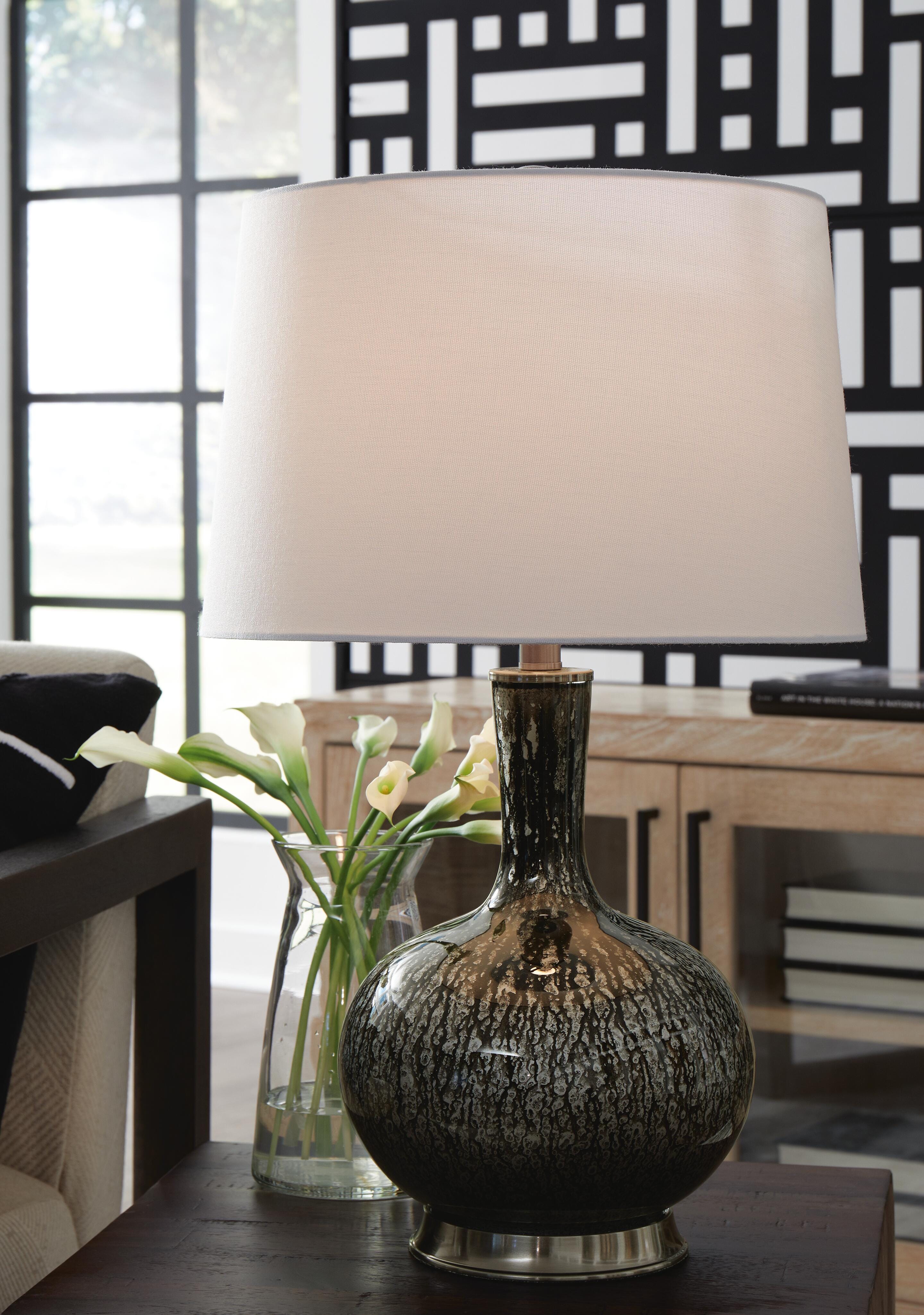 Dar Furniture - Ashley Furniture - Tenslow Table Lamp (Set of 2) - Table Lamp (Set of 2) / Antique Black - L430844X2