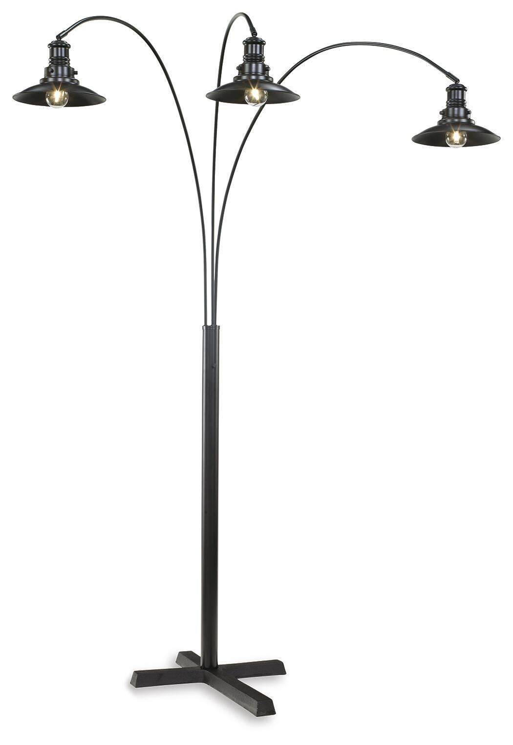Dar Furniture - Ashley Furniture - Sheriel Floor Lamp - Metal Arc Lamp (1/CN) / Black - L725059