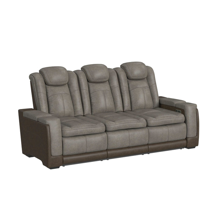Lantana Power Motion Sofa with Power Headrest, Led, DDT, reading light and PWS in Rocky Grey/Brown